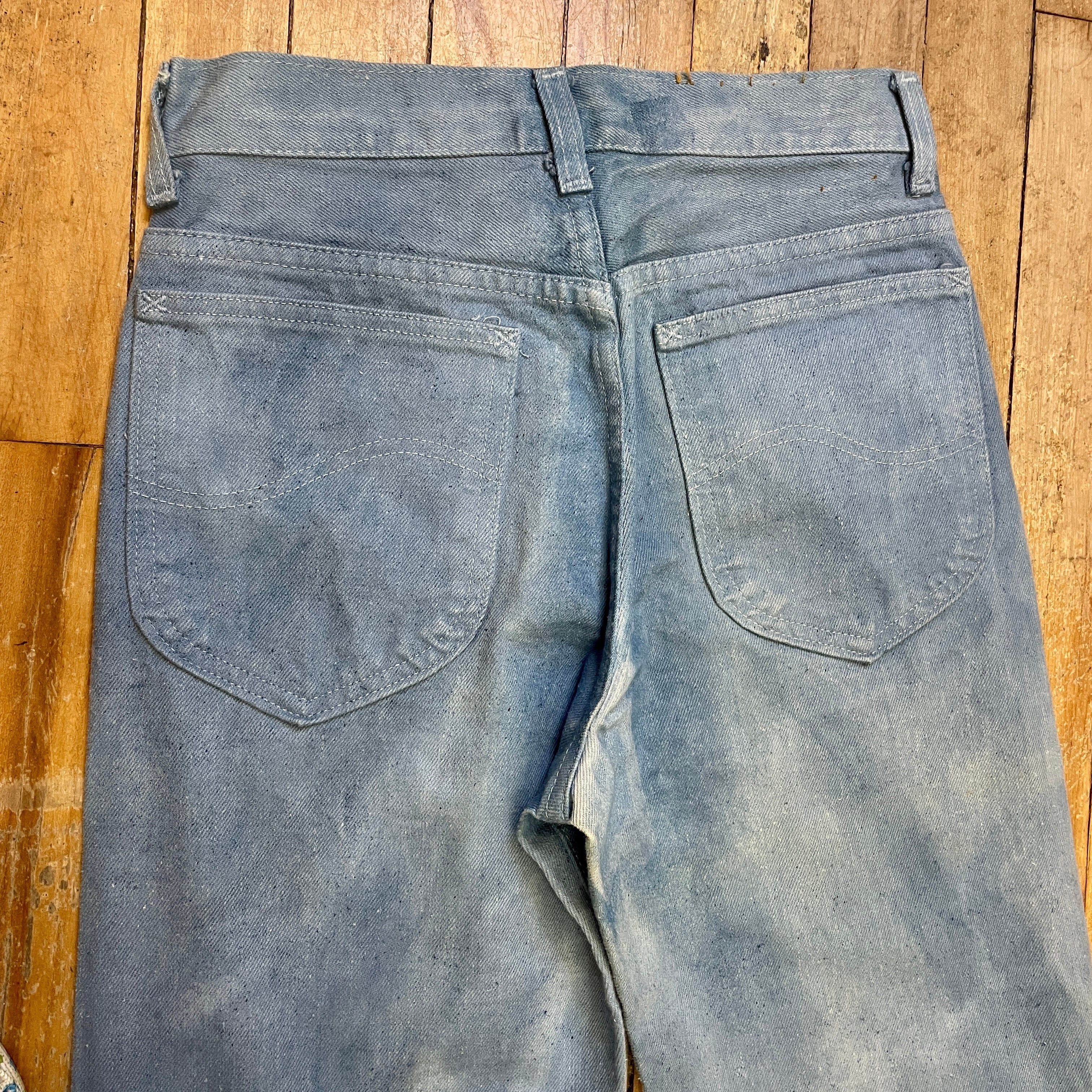 Lee Groovy Vintage Cloudy Dyed Lee Jeans Made In USA 27" Waist Size 27" / US 4 / IT 40 - 4 Thumbnail