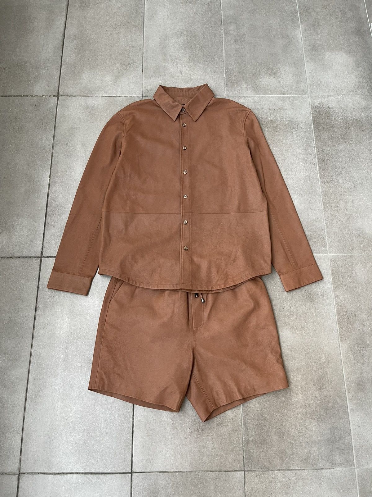 Other !DS! SS23 Studio ID Andrew Brown Leather Shirt Size US M / EU 48-50 / 2 - 10 Thumbnail