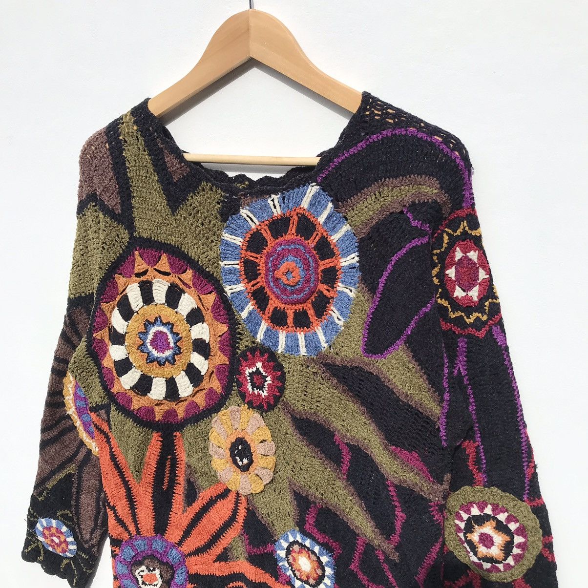 Issey Miyake Tsumori Chisato Crochet Tunic Top Issey Miyake Designer Size M / US 6-8 / IT 42-44 - 9 Thumbnail