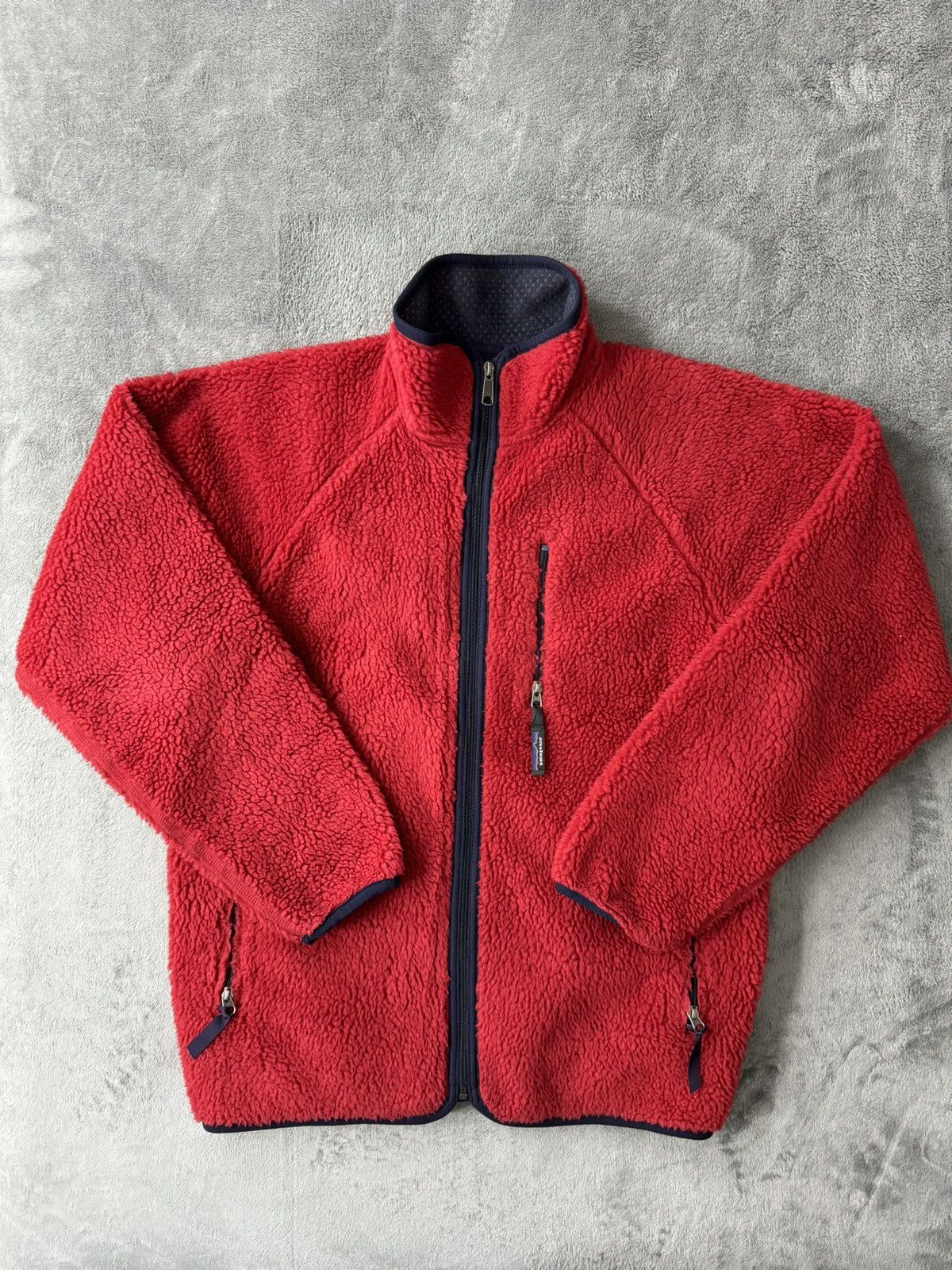 Image of Patagonia Vintage Fleece in Red, Men's (Size Large)