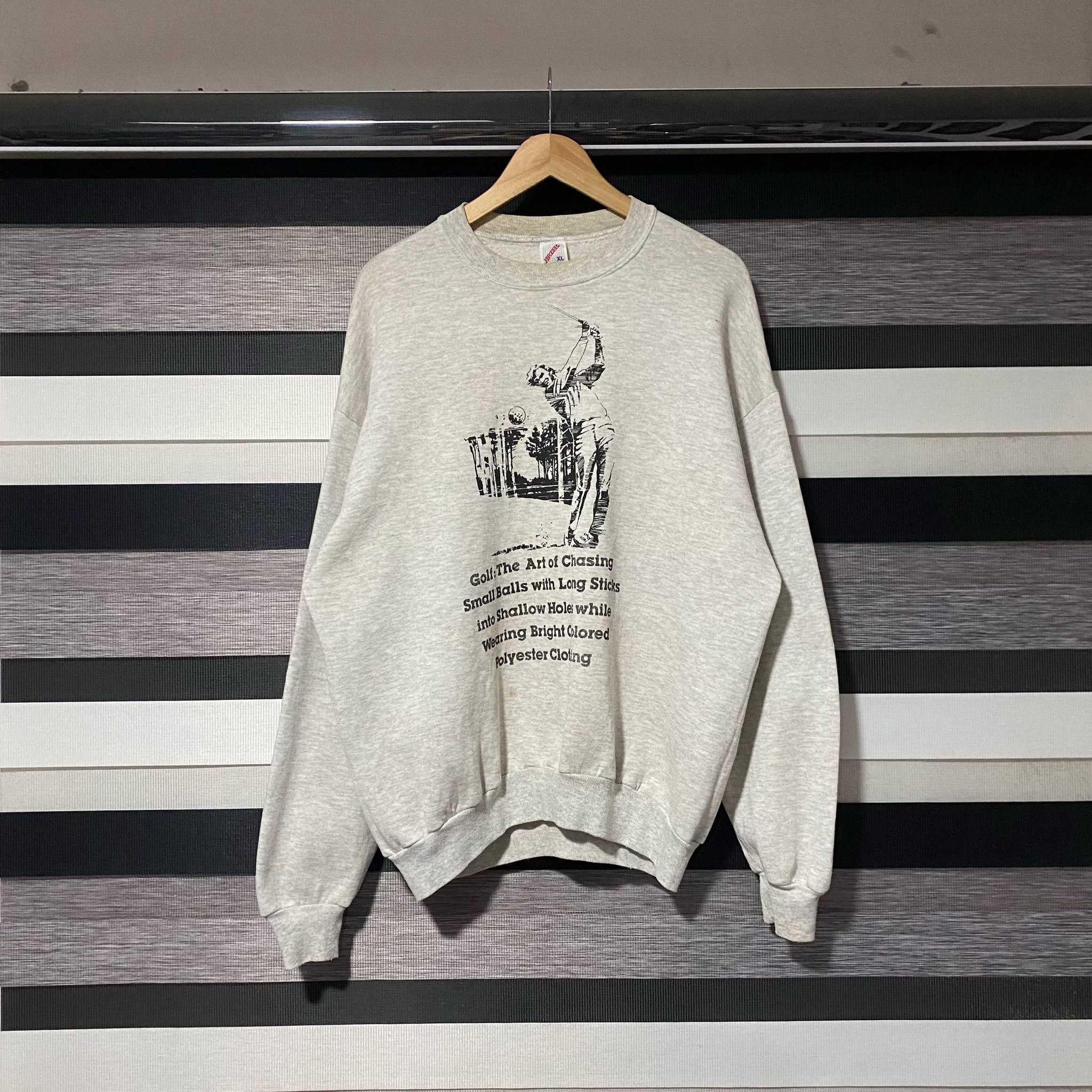Jerzees Vintage 90s Golf Sweatshirt Size US XL / EU 56 / 4 - 1 Thumbnail