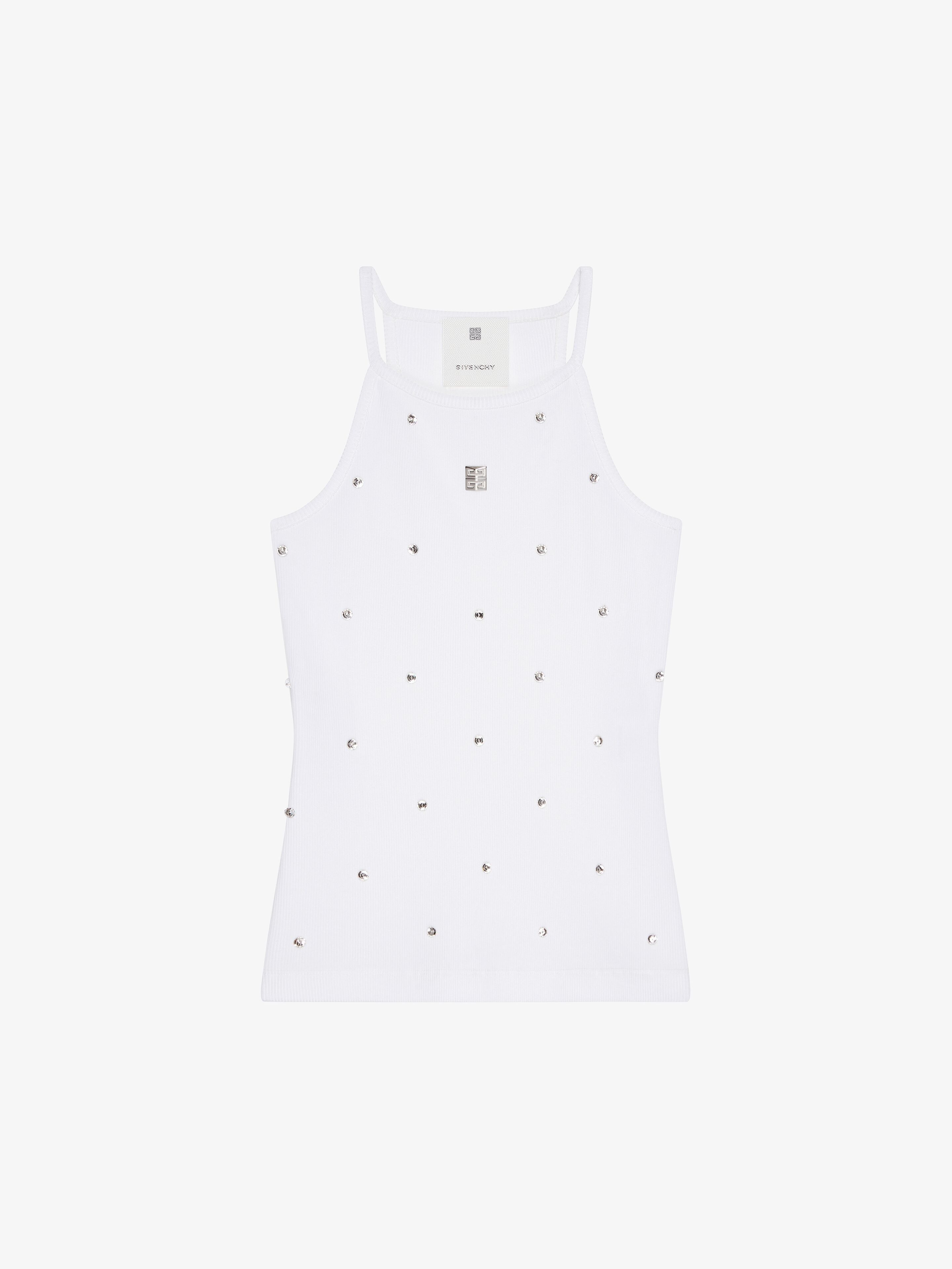 Givenchy o1srvl11e0225 Slim Fit Tank Top in White Size M / US 6-8 / IT 42-44 - 1 Thumbnail