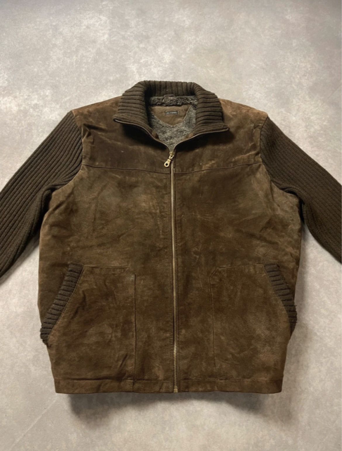 Vintage Vintage leather and wool jacket Size US L / EU 52-54 / 3 - 5 Thumbnail