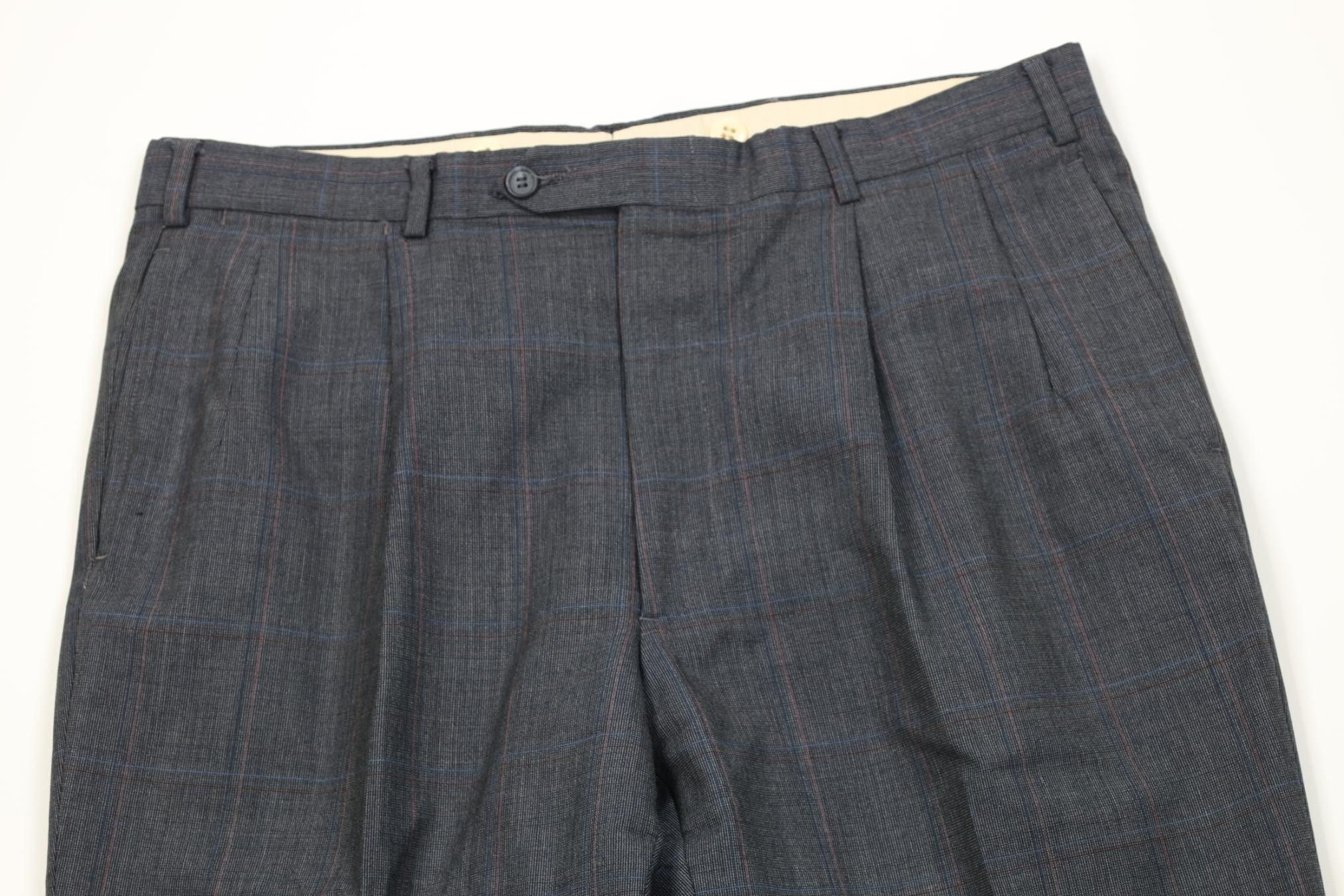 Vintage Vintage 70s Streetwear Flared Wide Leg Chino Pants Plaid USA Size US 34 / EU 50 - 2 Thumbnail