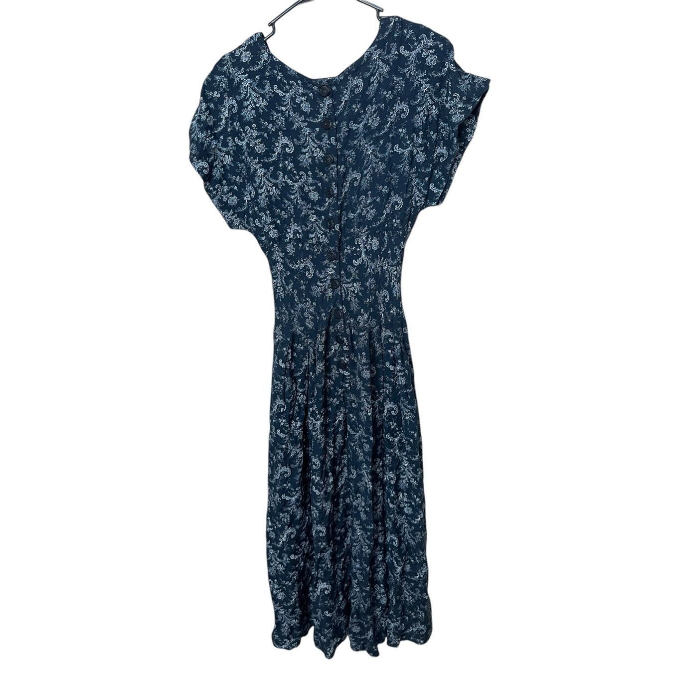 Other Vintage All That Jazz 90s Black Floral Print Maxi Dress Size Size XS / US 0-2 / IT 36-38 - 8 Thumbnail