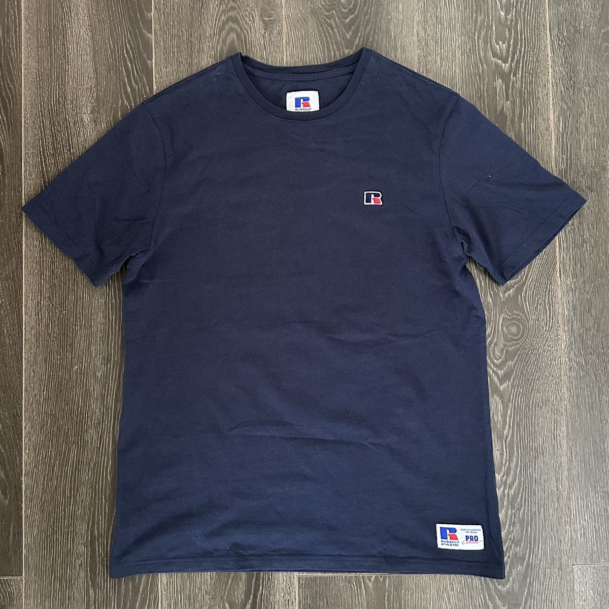 Russell Athletic Russell Athletic Navy Blue Pro Cotton Tshirt Size L Size US L / EU 52-54 / 3 - 1 Thumbnail