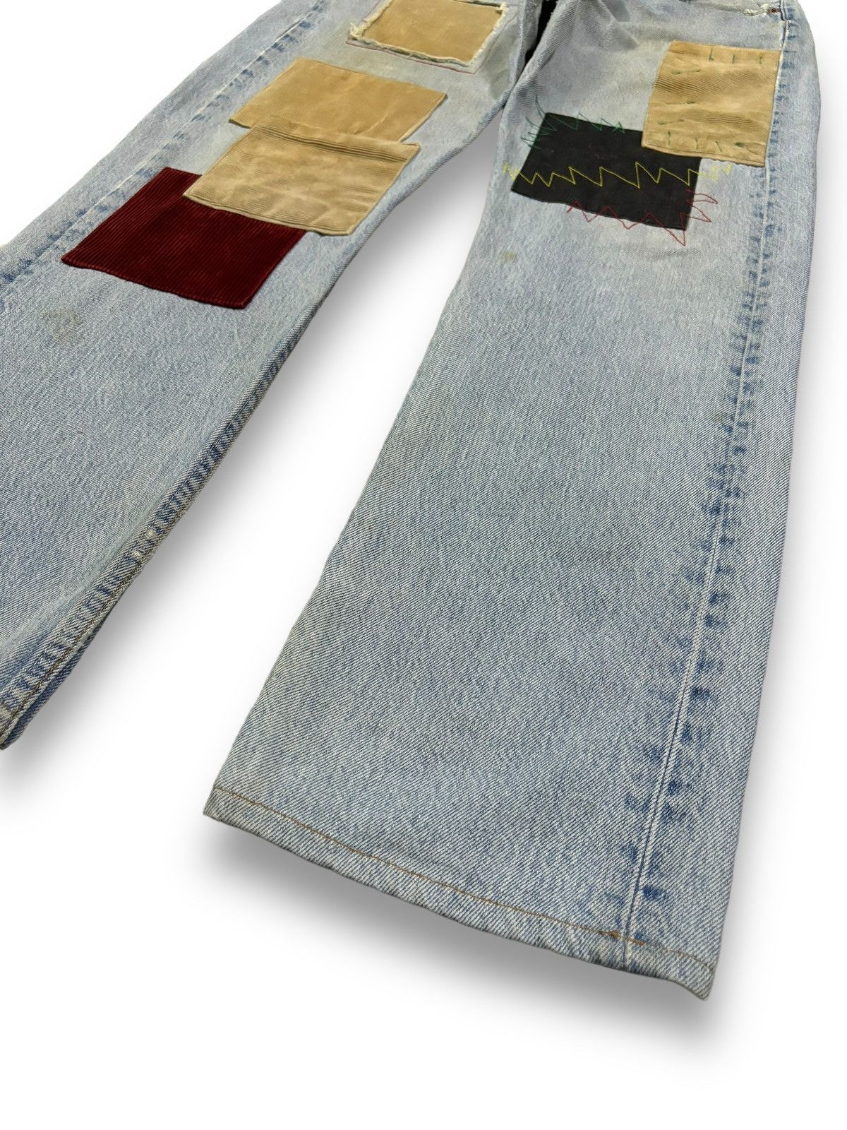 Kapital Vintage Levis 501 Patchwork Jeans Reconstructed by Kalimera Size US 32 / EU 48 - 13 Thumbnail