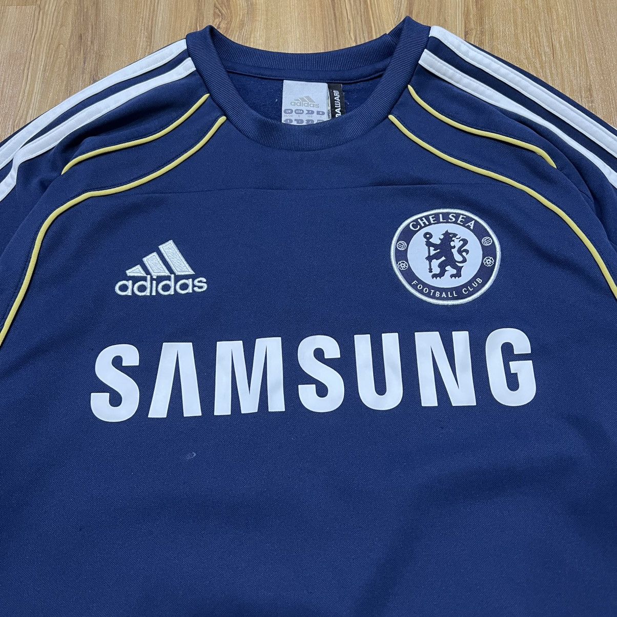 Adidas 2010-11 Vintage Adidas Chelsea Football Sweatshirt Size US S / EU 44-46 / 1 - 3 Thumbnail
