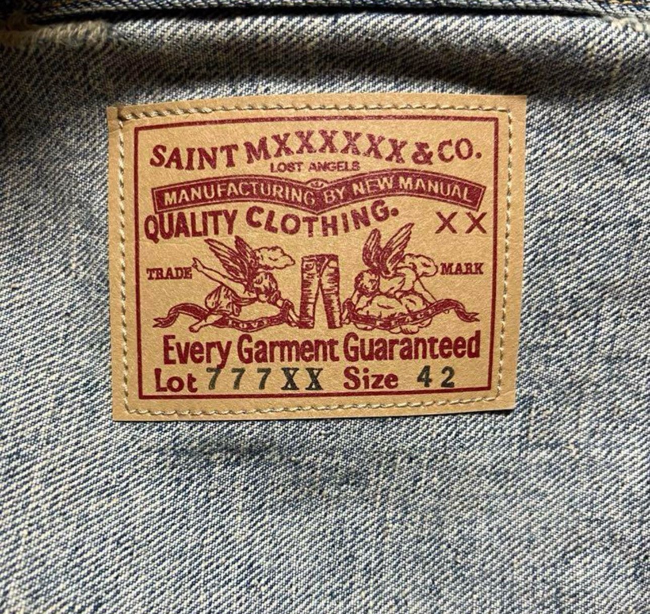 Japanese Brand × READYMADE × Saint Michael Saint Michael barberin denim jacket Size US XL / EU 56 / 4 - 3 Thumbnail