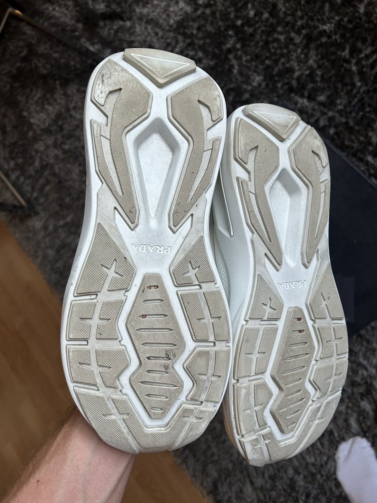 Prada Prada Sneaker White/Beige Size US 8.5 / EU 41-42 - 4 Thumbnail
