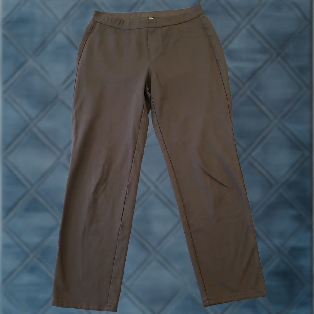 J. Jill J.Jill Ponte Ankle Pants Womens Petites PS Green Slim Leg Pull On Stretch Straight Size 28" / US 6 / IT 42 - 1 Thumbnail
