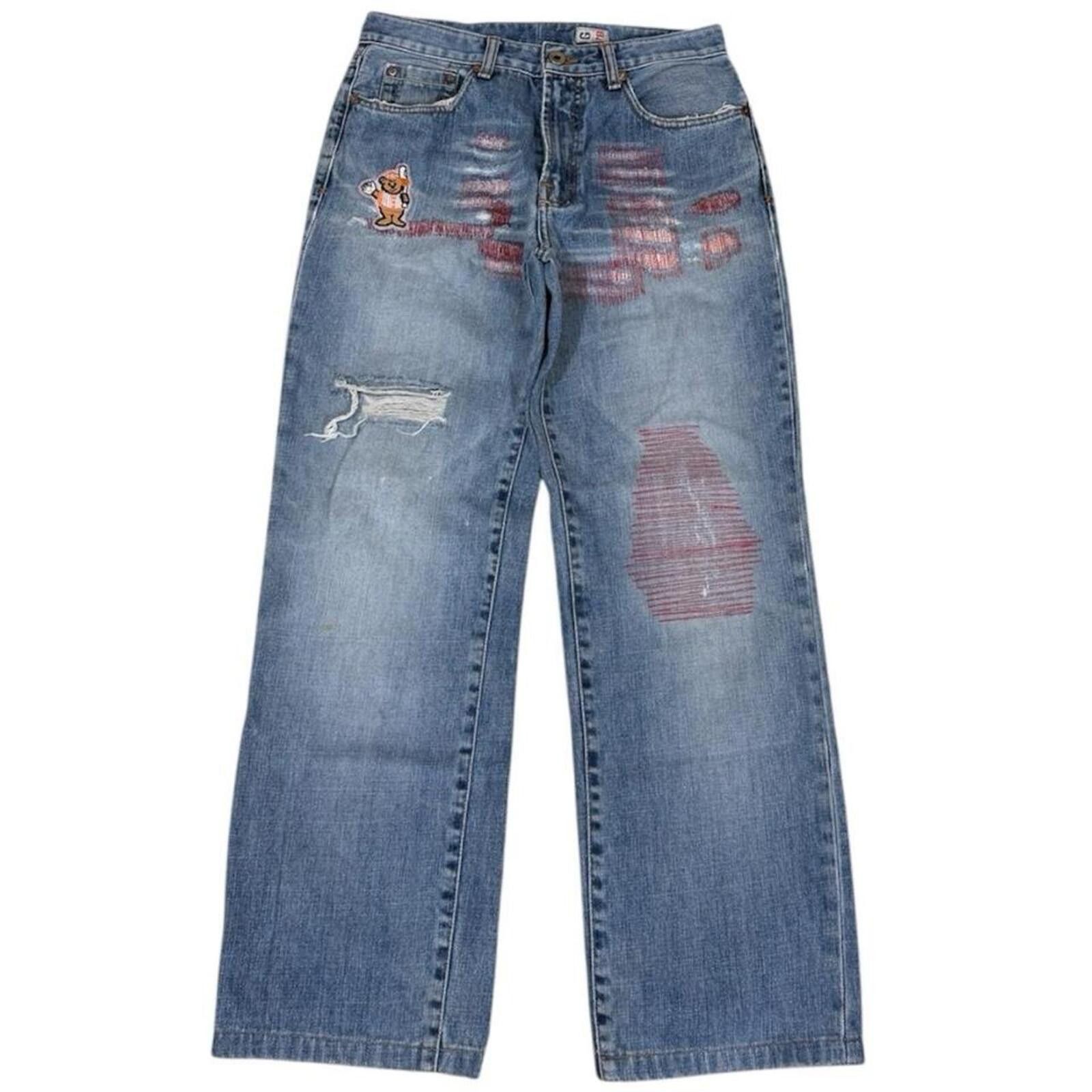 Guess Guess usa unique thread work denim jeans Size 29" - 1 Thumbnail