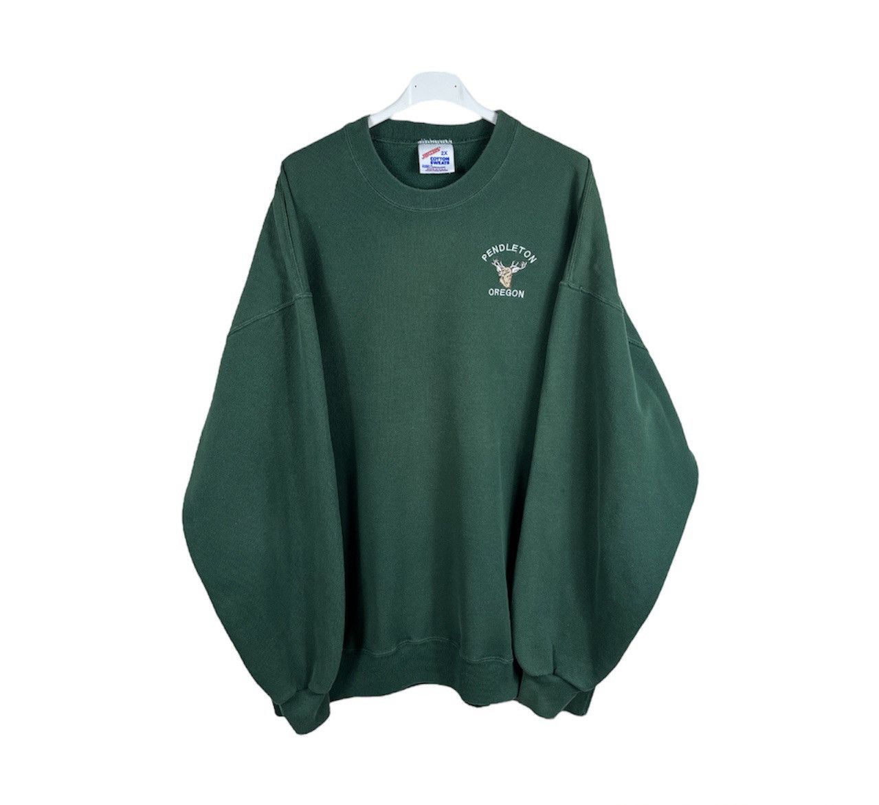 Jerzees × Pendleton × Vintage Vintage Jerzees Pendleton Oregon deer sweatshirt made in USA Size US XXL / EU 58 / 5 - 2 Thumbnail