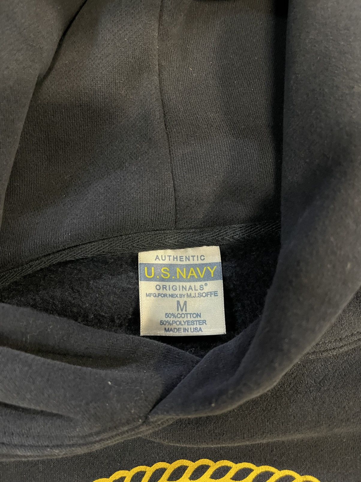 Vintage Vintage Made In USA US Navy Boxy Oversized Archive Hoodie Size US XL / EU 56 / 4 - 5 Thumbnail