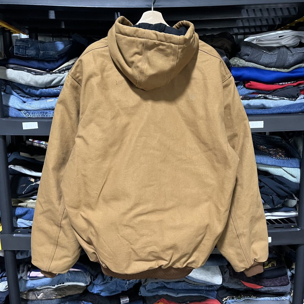 Carhartt VINTAGE HOODED CARHARTT CANVAS JACKET WORKWEAR TAN LARGE Size US L / EU 52-54 / 3 - 10 Thumbnail
