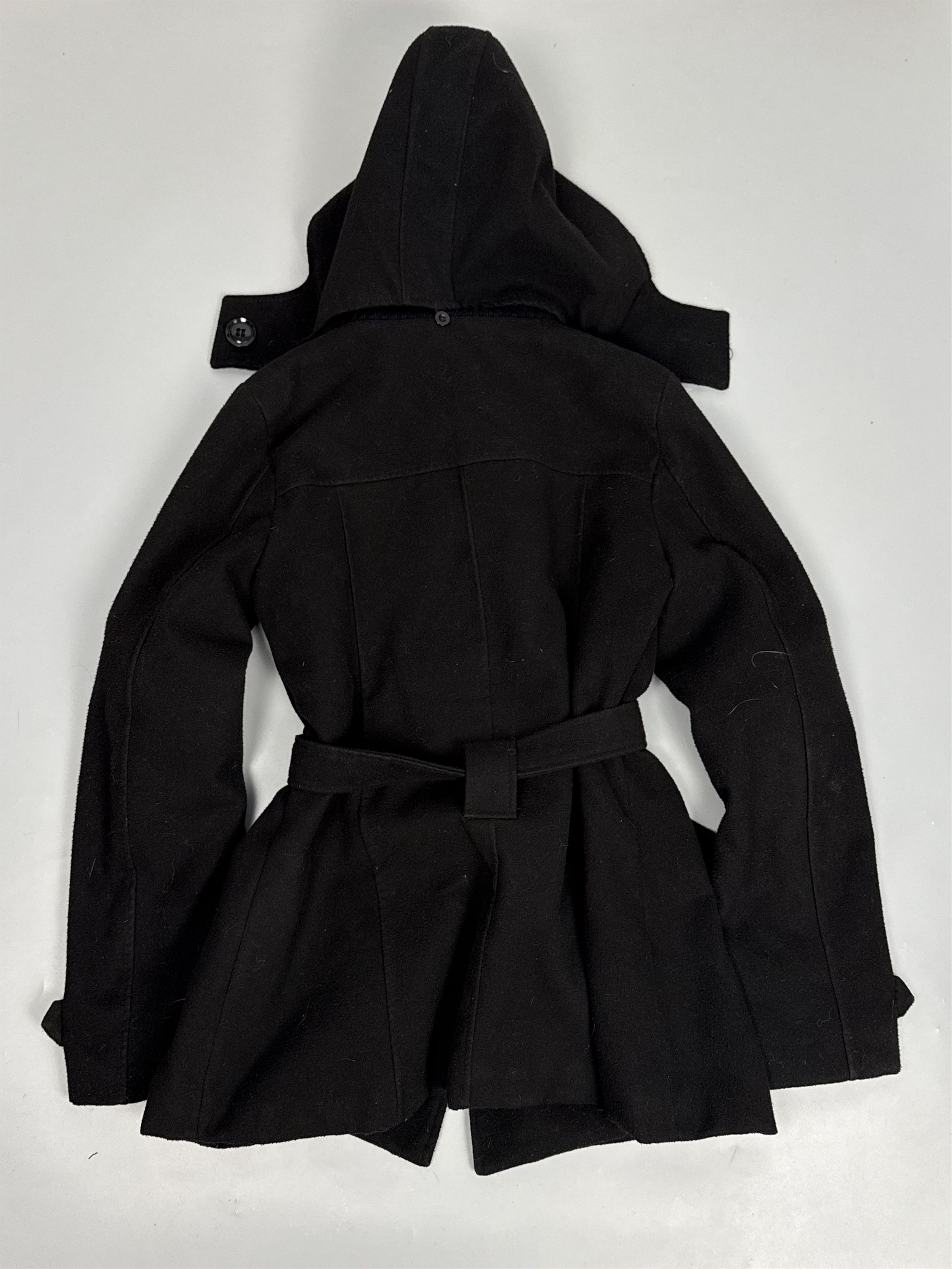 Japanese Brand Vintage double breasted hooded stand up collar peacoat Size L / US 10 / IT 46 - 2 Thumbnail