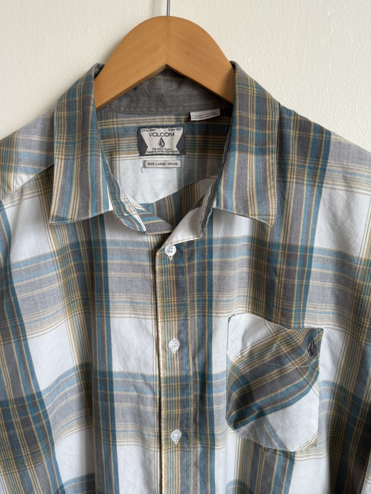 Volcom Volcom Corpo Class Casual Skater Plaid Button-Up Shirt Size US L / EU 52-54 / 3 - 3 Thumbnail