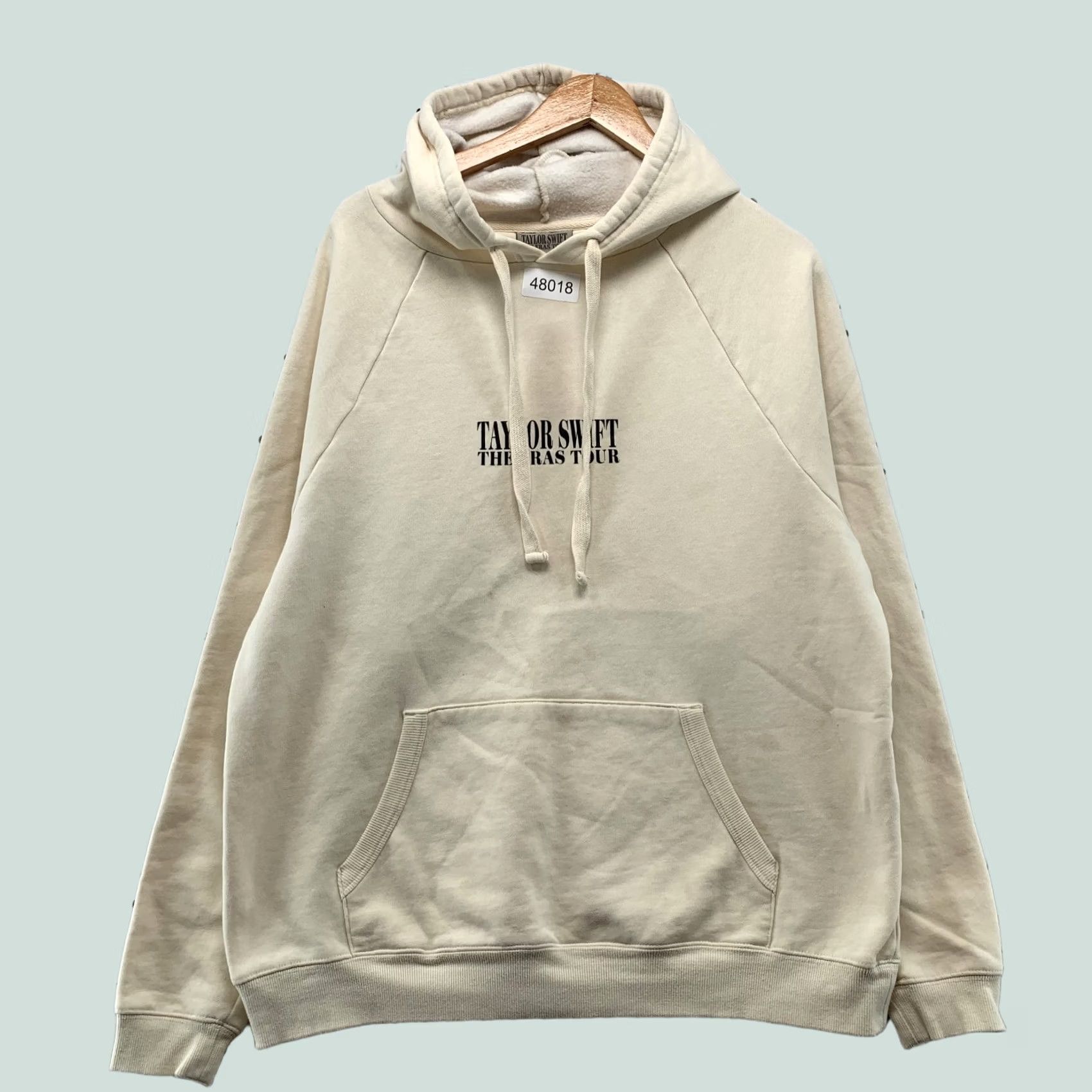 Vintage Taylor Swift Eras Tour Hoodie Sweatshirt Mens Small Beige Oversized Size US S / EU 44-46 / 1 - 1 Thumbnail