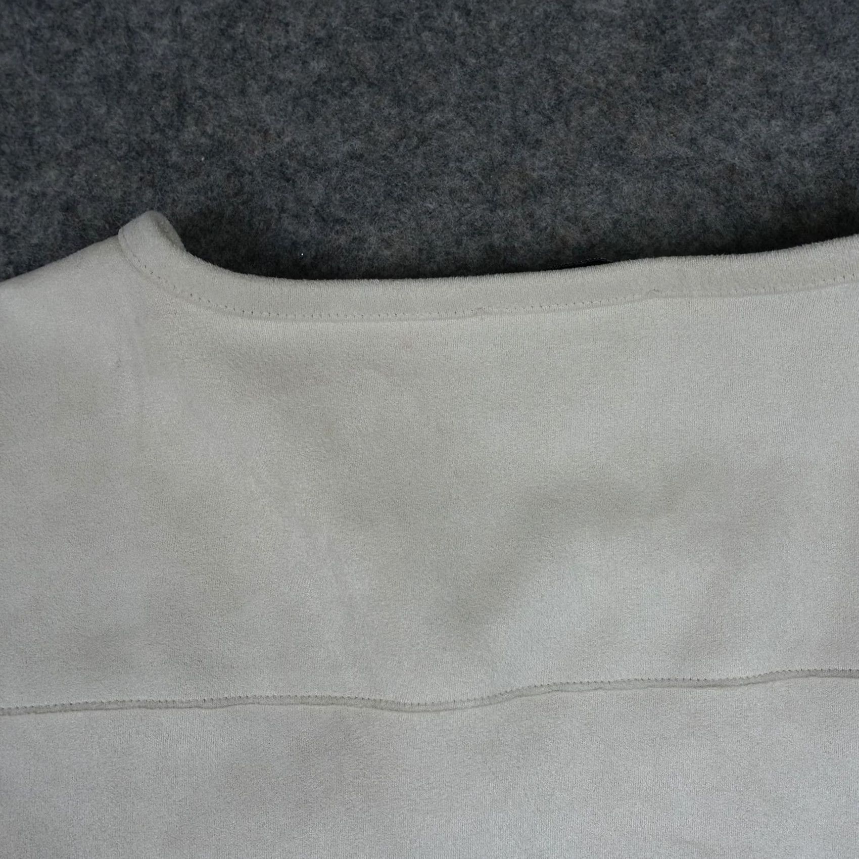 Vintage Carmen Marc Valvo Jacket Womens Small Beige Faux Leather Longline Coatigan VTG Size S / US 4 / IT 40 - 6 Thumbnail
