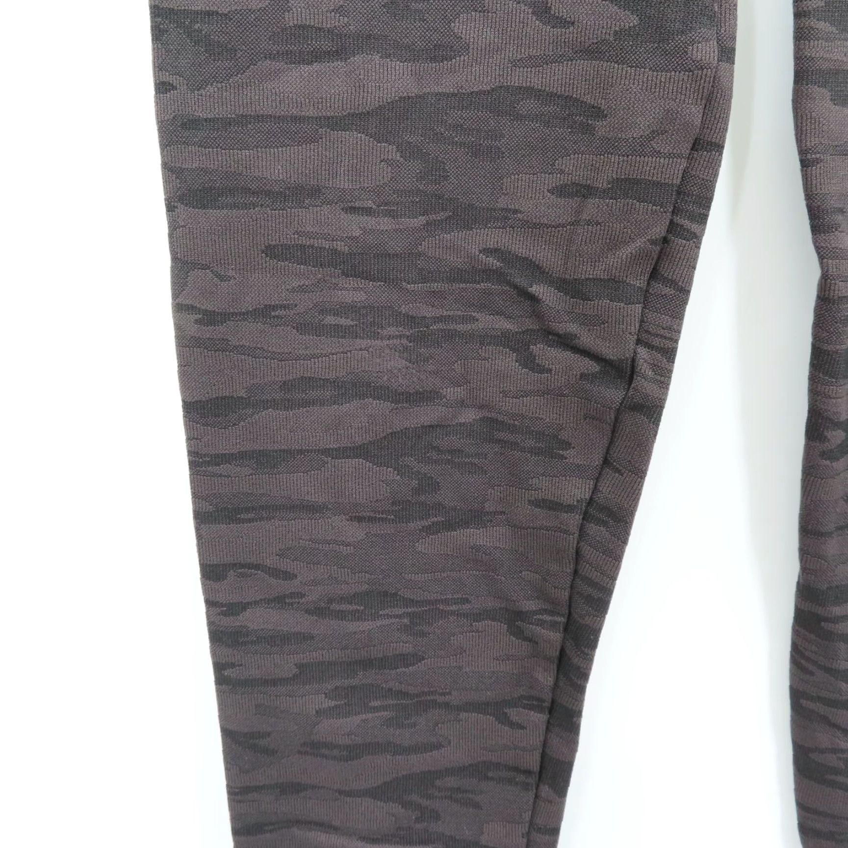 Spanx Assets Spanx Women Medium Gray Black Camouflage Leggings Pants - M, Gray, Camouflage, Ankle, Yoga, Casual, Regular, Womens Size 32" / US 10 / IT 46 - 3 Thumbnail