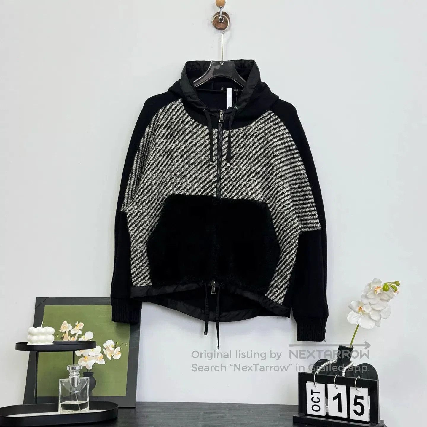 Moncler Moncler Wool Blend Zip Hoodie Jacket. Size XS / US 0-2 / IT 36-38 - 1 Thumbnail