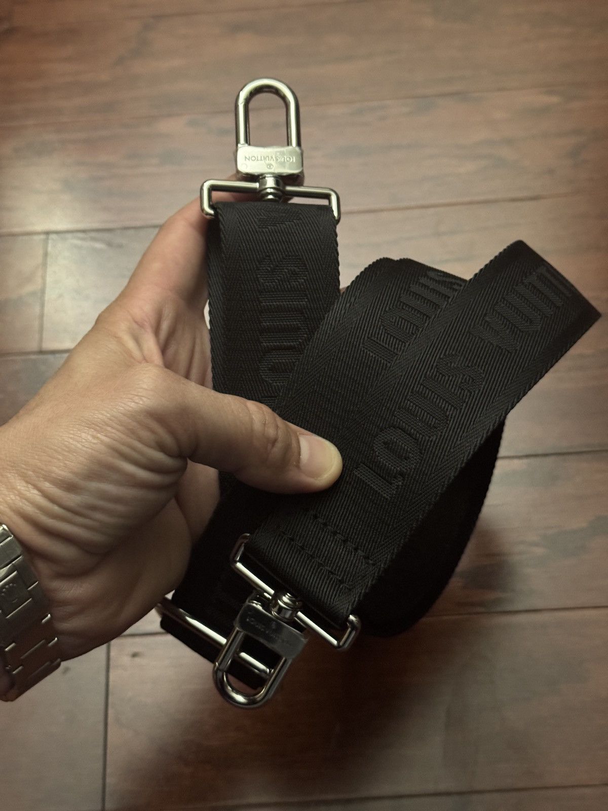 Louis Vuitton Louis Vuitton Bandouliere Black And Silver Strap New Size ONE SIZE - 2 Thumbnail