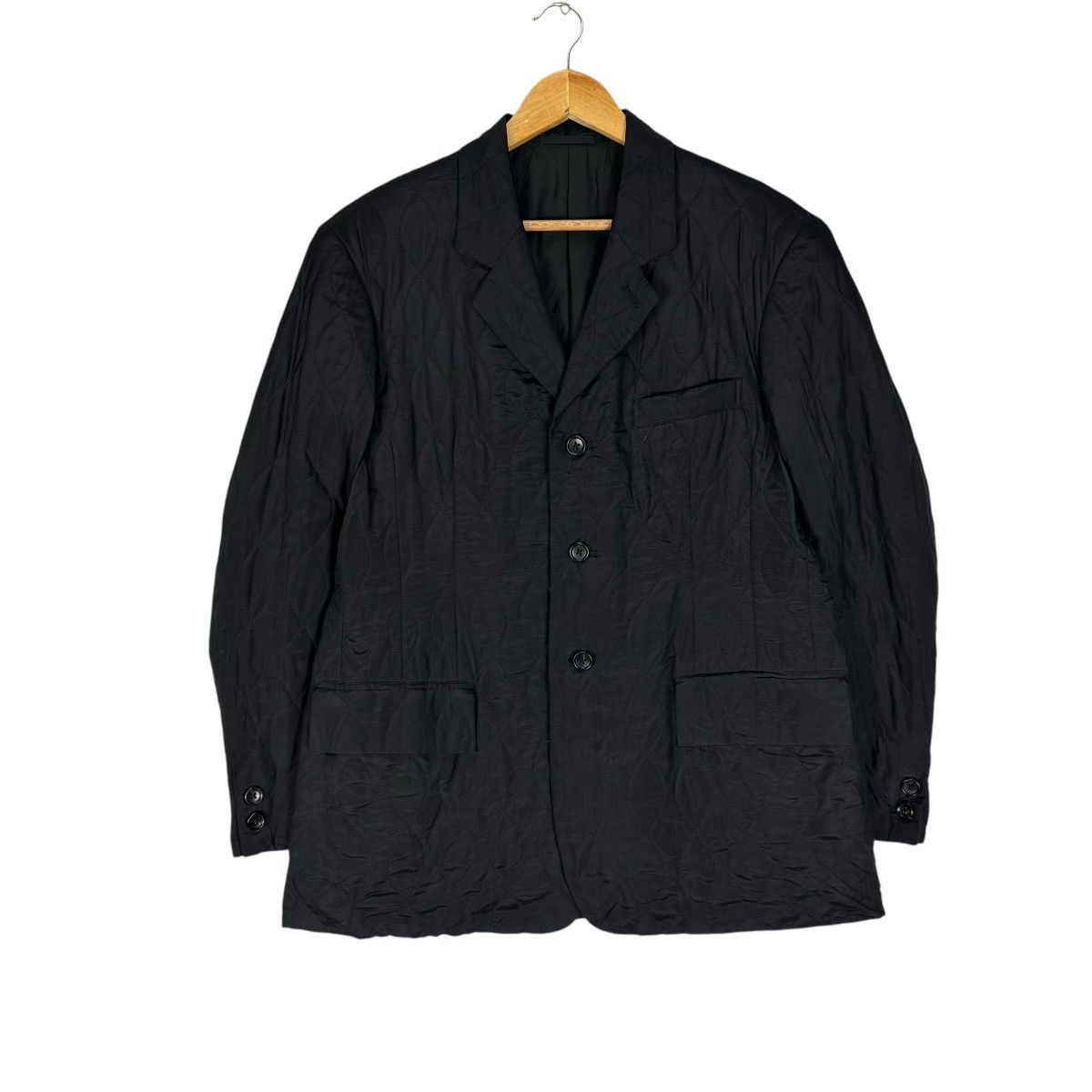 Yohji Yamamoto 🌟Y’S FOR MEN RED LABEL QUILTED BLAZER COAT Size US M / EU 48-50 / 2 - 5 Thumbnail