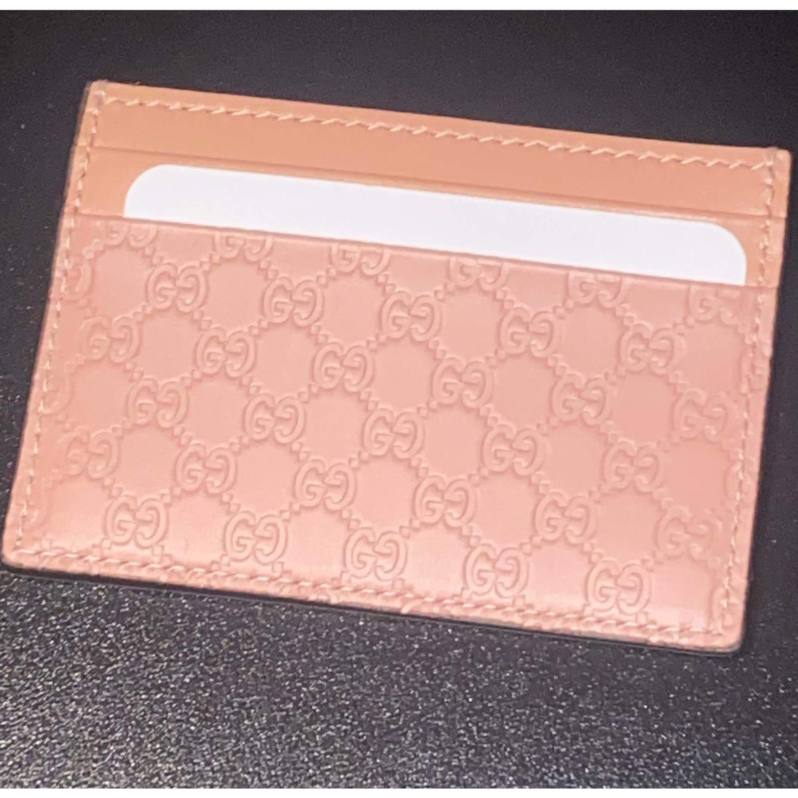 Gucci NEW GUCCI-Microguccissima Pattern Card Holde Size ONE SIZE - 1 Thumbnail