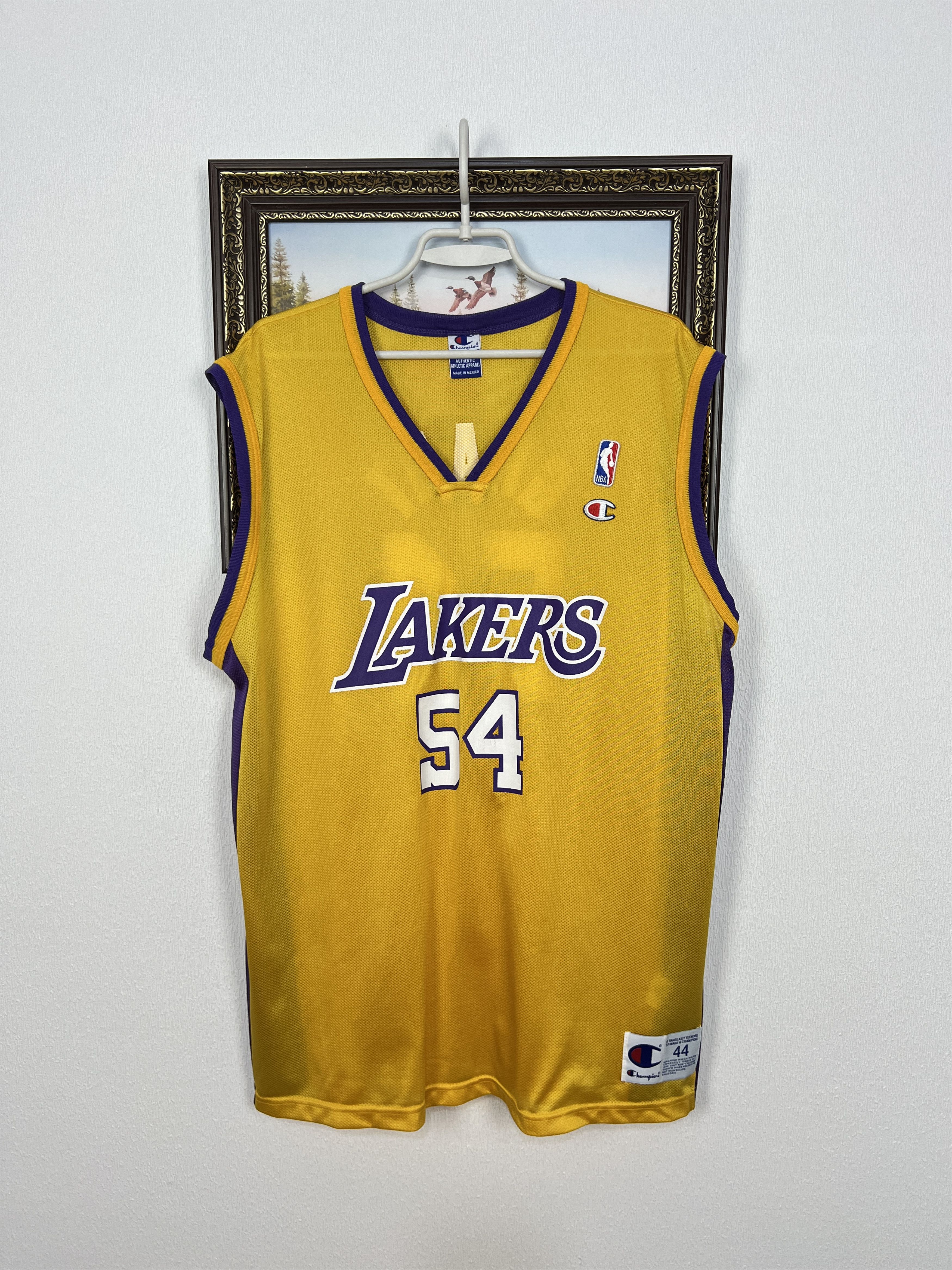 Champion Vintage 90's Champion Los Angeles Lakers Grant Jersey Size US L / EU 52-54 / 3 - 1 Thumbnail