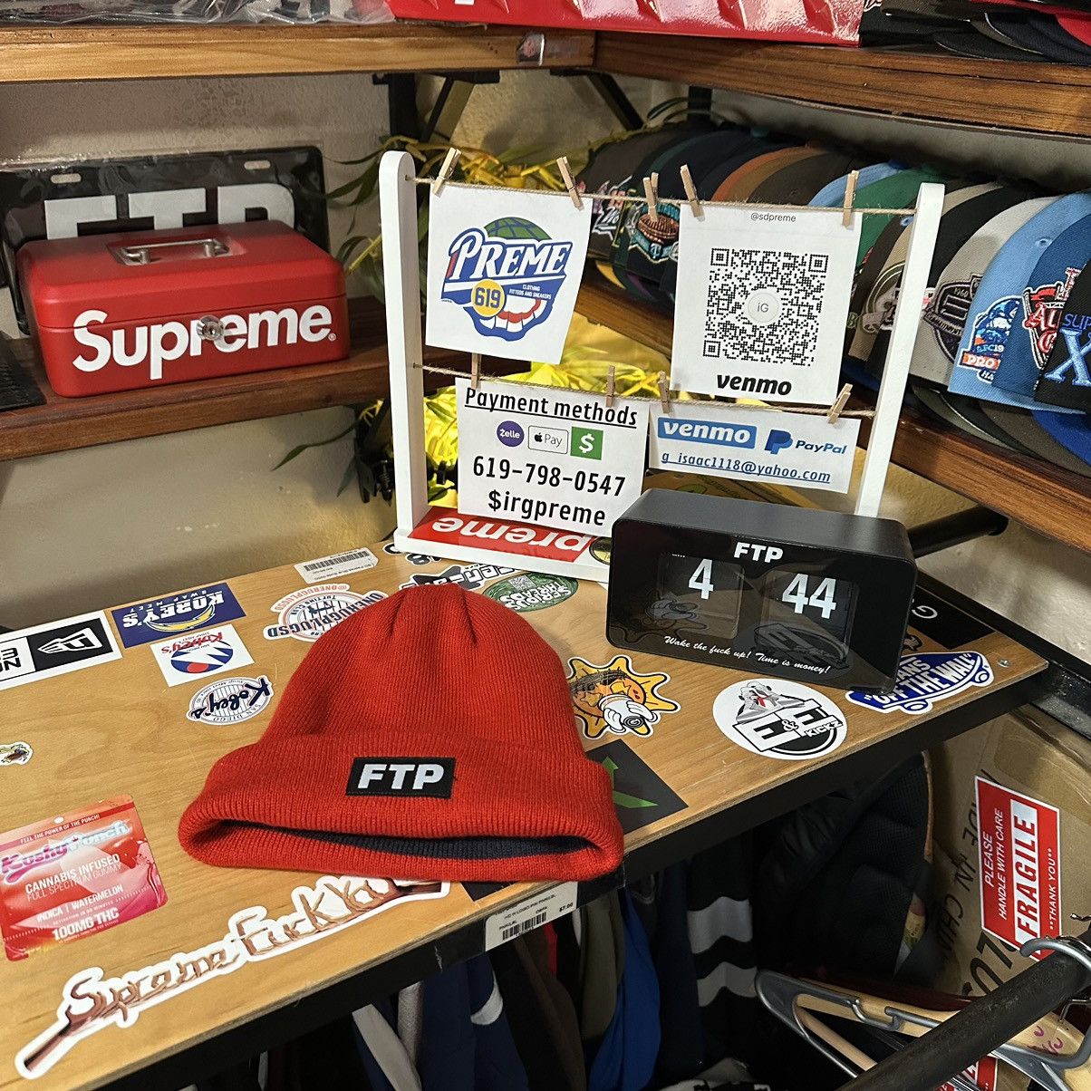 Fuck The Population FTP reversible beanie Size ONE SIZE - 1 Thumbnail
