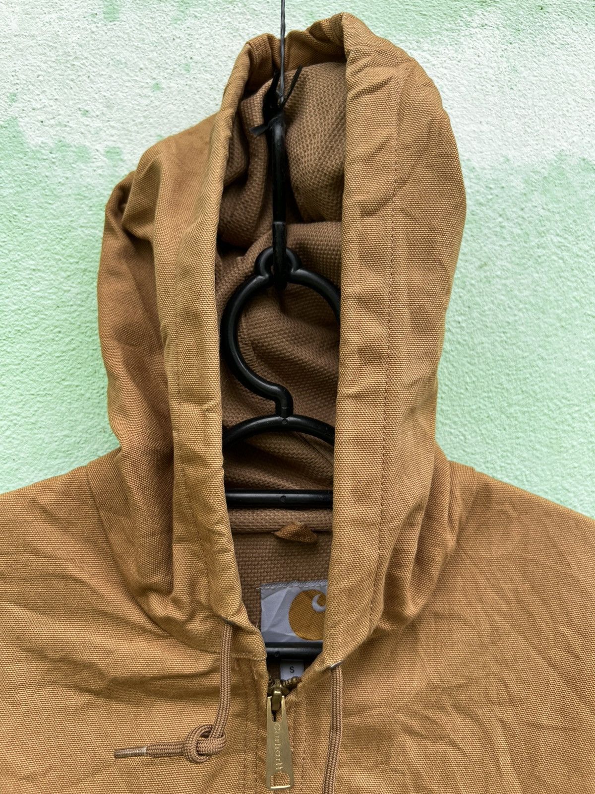 Carhartt VTG Carhartt J131 BRNThermal Lined Hoodie Jacket Made In USA Size US L / EU 52-54 / 3 - 13 Thumbnail