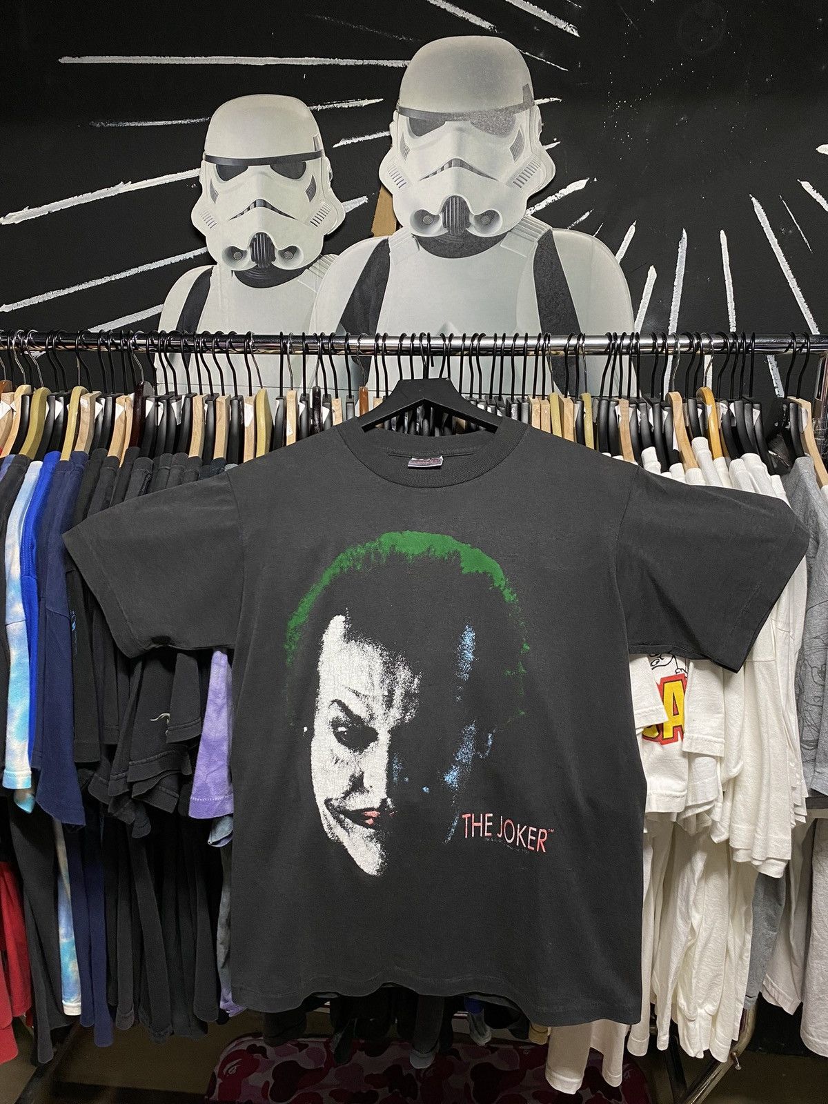 Vintage 1980’s Joker Jack Nicholson Batman Movie Shirt Medium Size US M / EU 48-50 / 2 - 6 Thumbnail