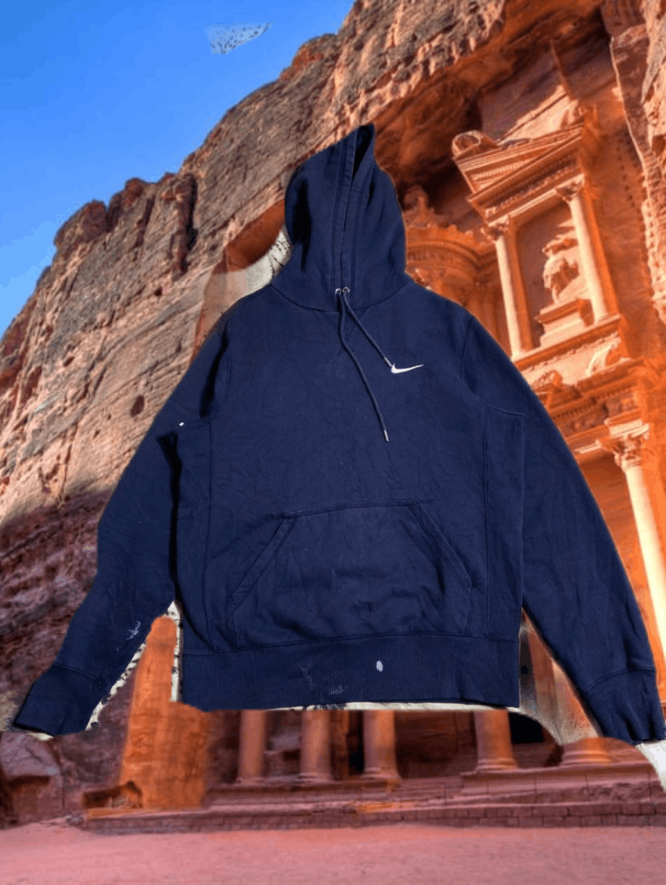 Nike hoodie with swoosh in middle best sale