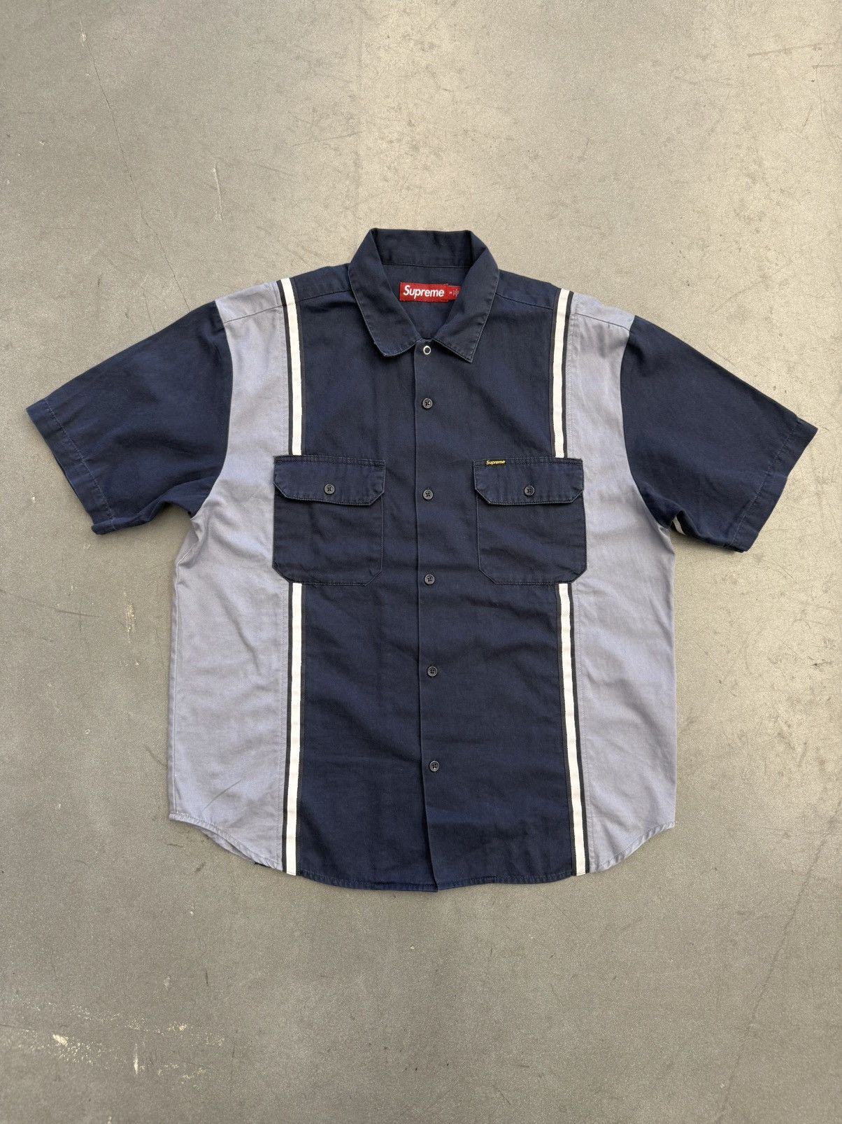 Supreme Supreme color blocked work shirt (SS18) | Grailed