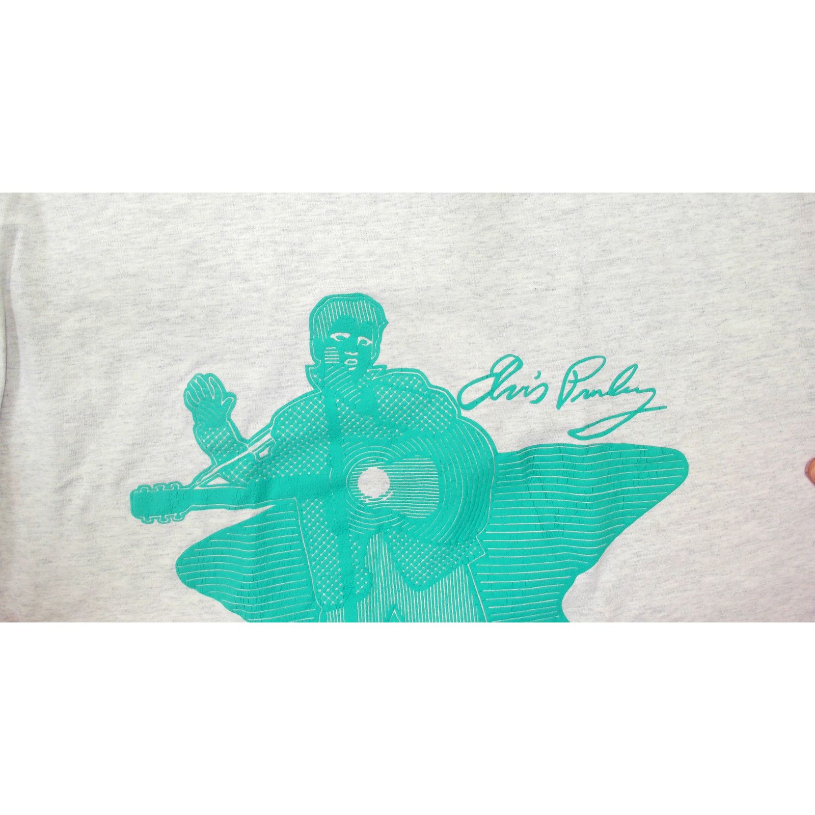 Vintage 90s Vintage Elvis Puff Print Single Stitch Tee XXL Size US XXL / EU 58 / 5 - 8 Thumbnail
