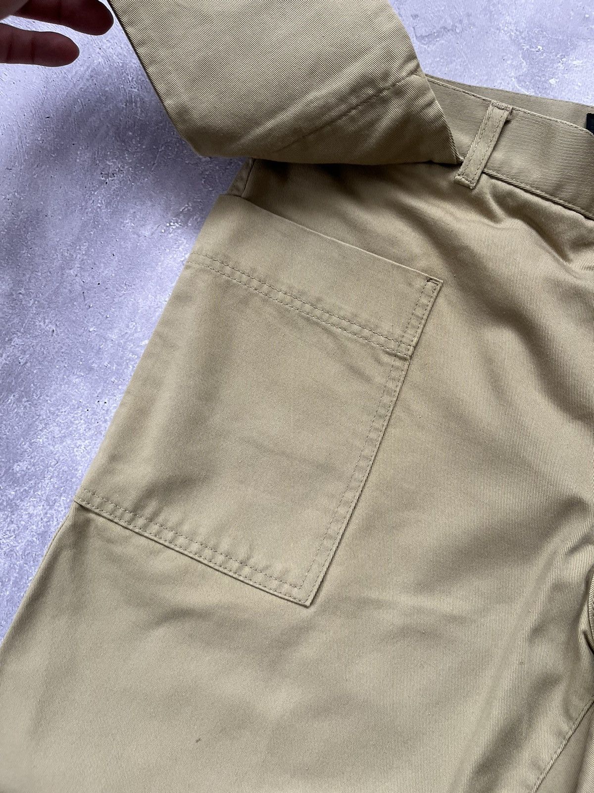 Dolce & Gabbana Vintage Dolce & Gabbana Baggy Work Pants Beige Size US 32 / EU 48 - 4 Thumbnail
