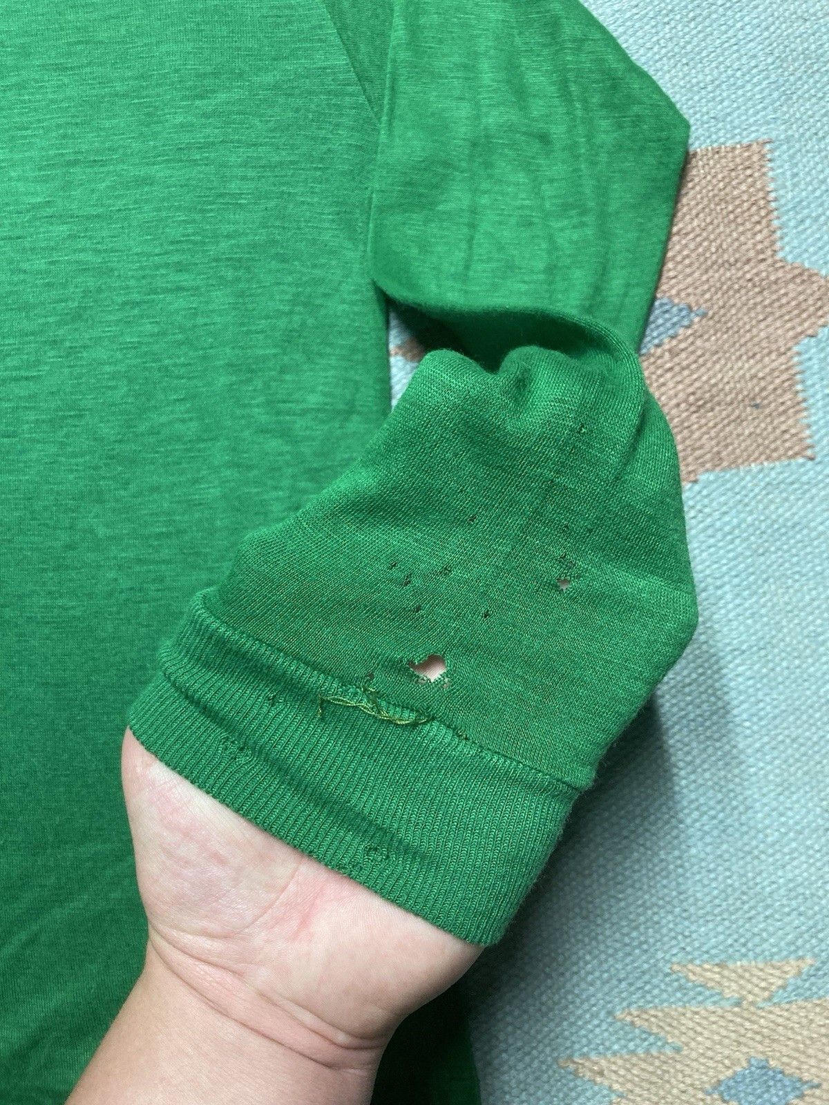 Vintage 60s 70s long sleeve t shirt roll neck soft 18 men’s small Size US S / EU 44-46 / 1 - 2 Thumbnail