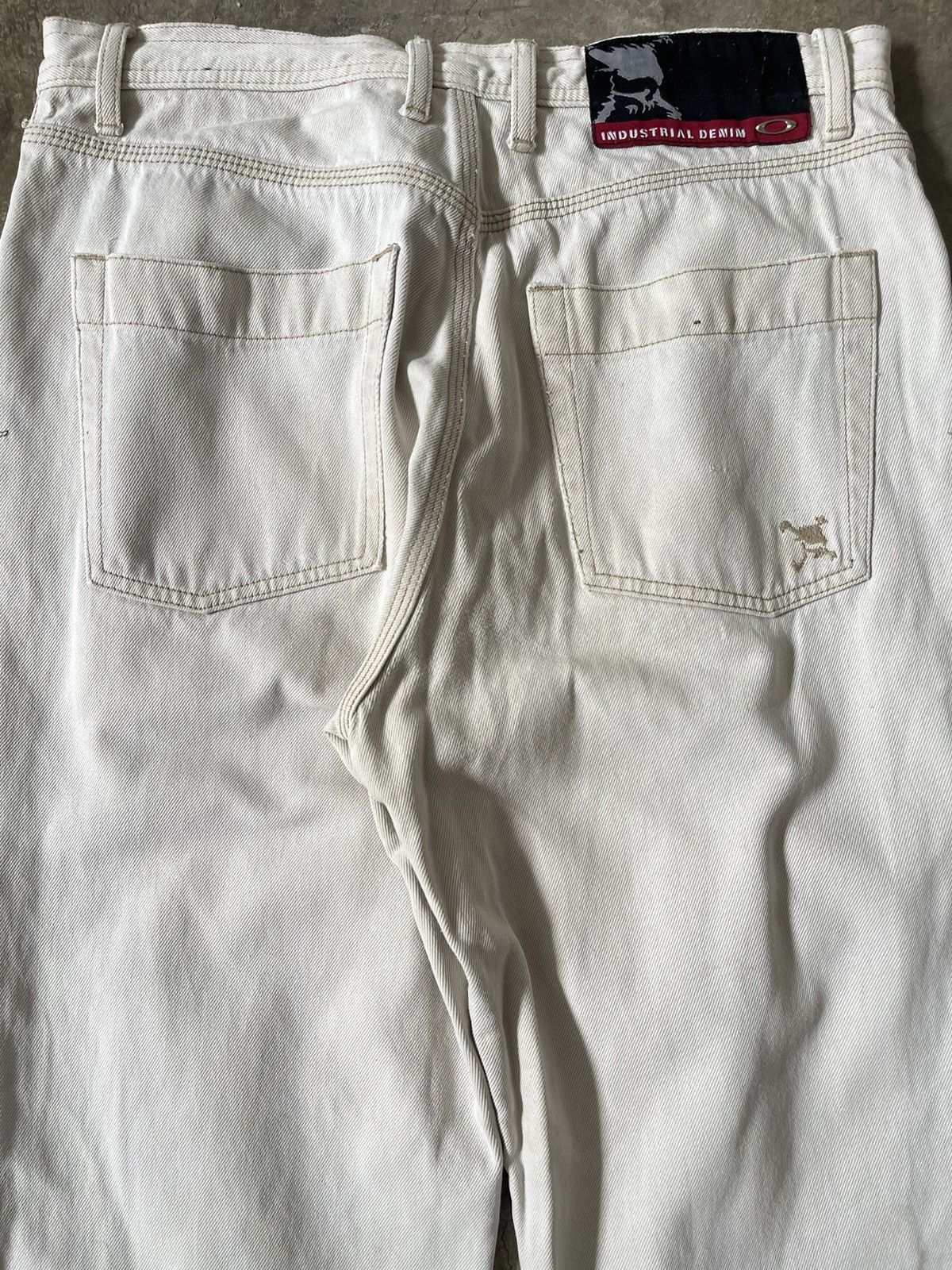 Oakley Vintage Oakley Skull Industrial Denim Distressed Baggy Pants Size US 34 / EU 50 - 3 Thumbnail