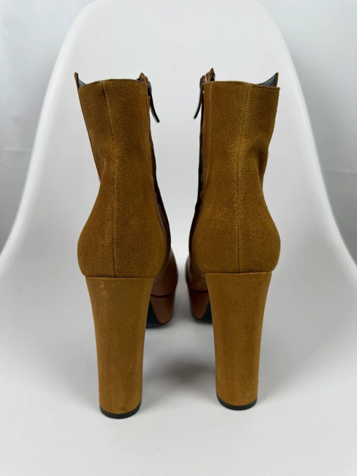 Barbara Bui Barbara Bui Genuine Leather Block Heel Boots size 40 Size US 10 / IT 40 - 4 Thumbnail