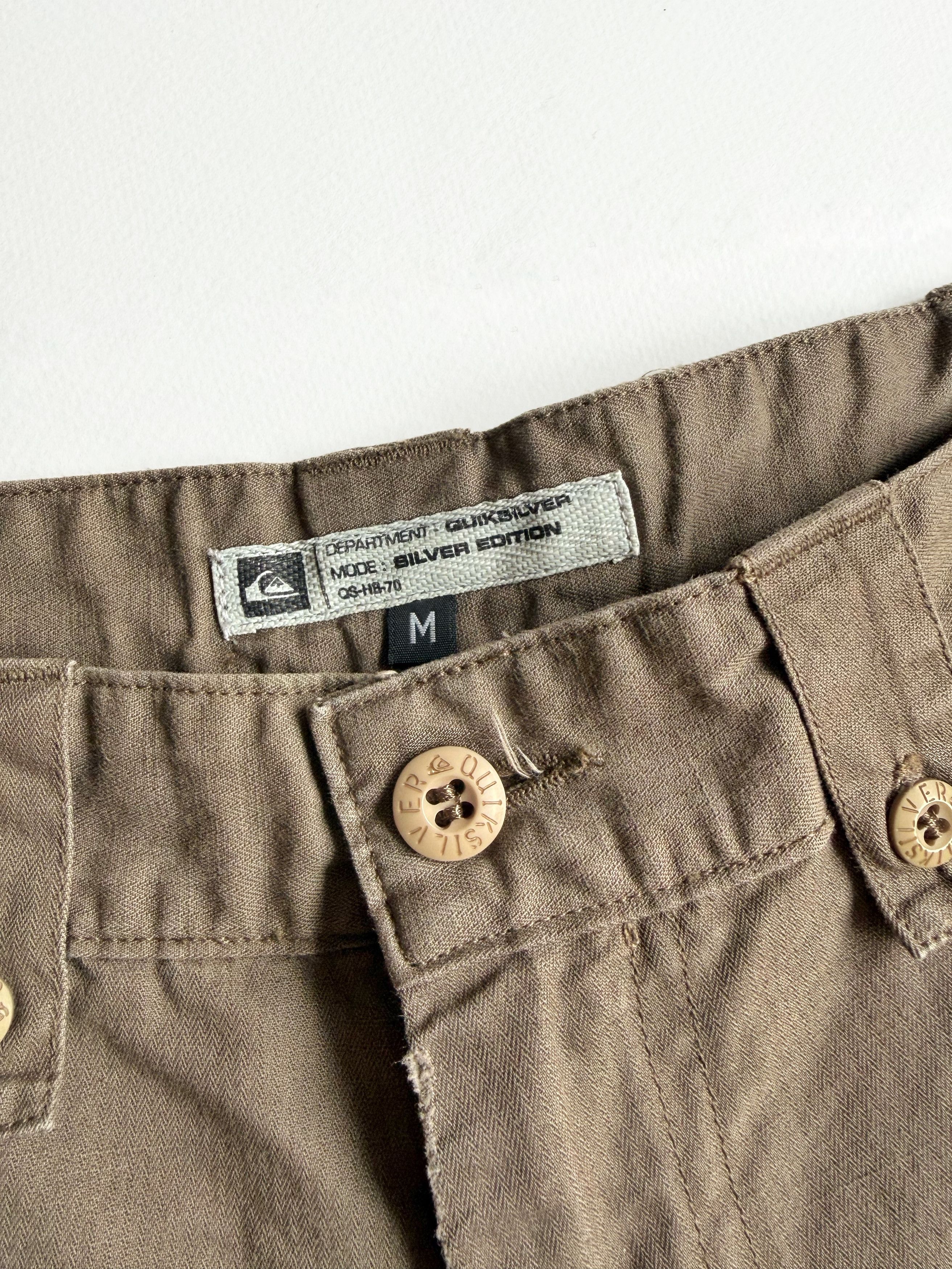Quiksilver Quiksilver "Ghost Rider" Gothic Graphic Cargo Shorts Y2K (M) Size US 32 / EU 48 - 3 Thumbnail