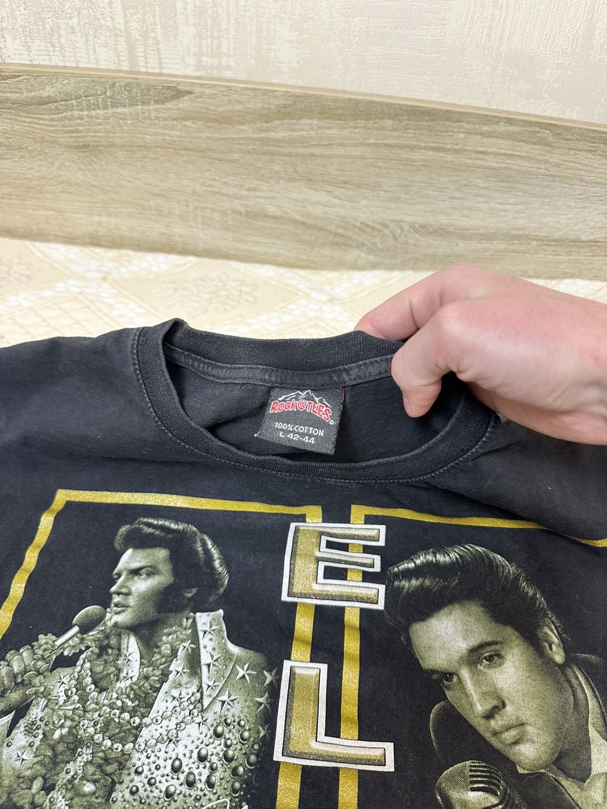 Band Tees 🔥 Elvis Presley Double Side Logo T Shirt Rock Tees Vintage Size US L / EU 52-54 / 3 - 5 Thumbnail