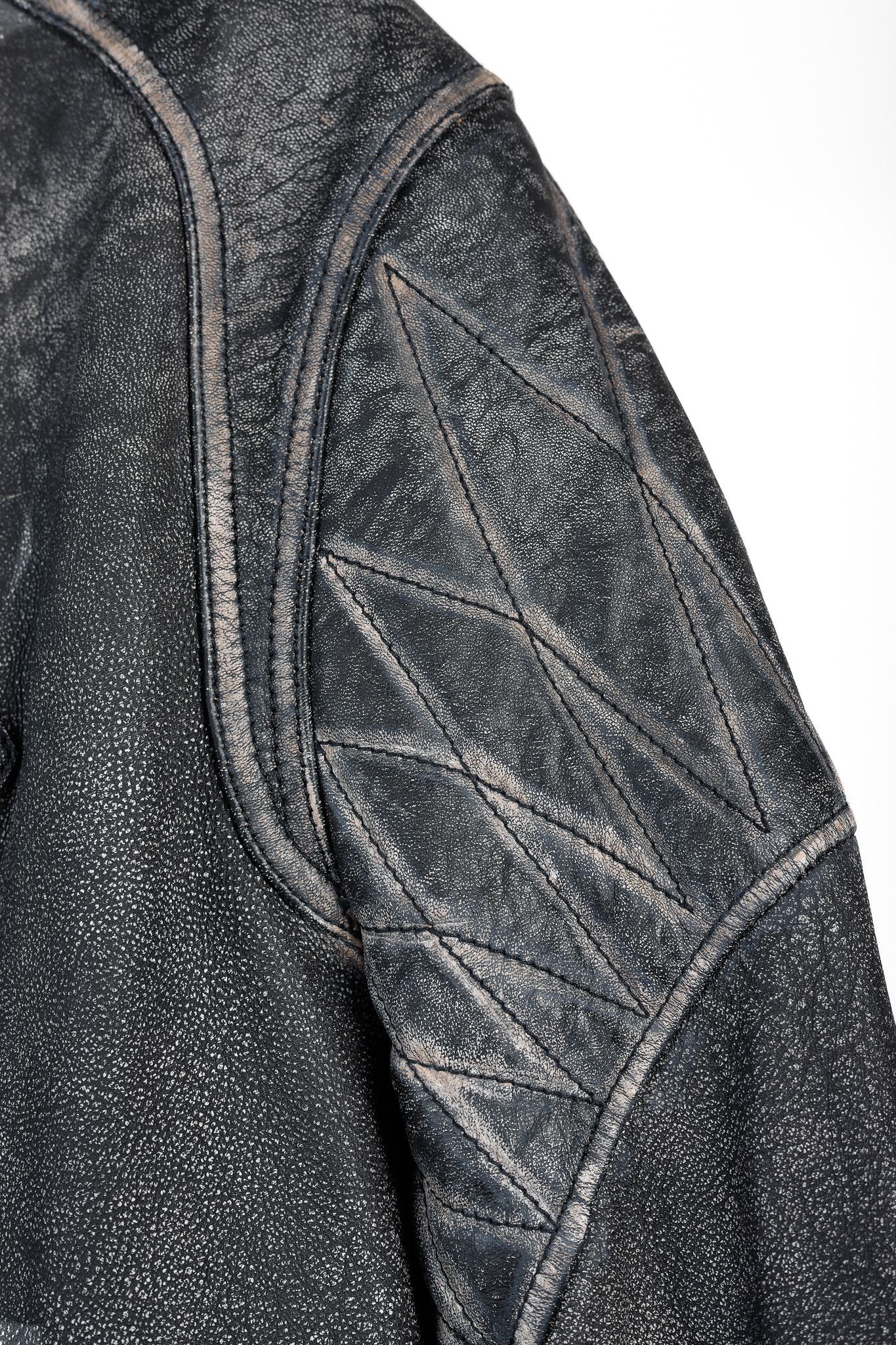 Philipp Plein Philipp Plein Grey Black Skull Leather Moto Jacket Size US XXL / EU 58 / 5 - 9 Thumbnail