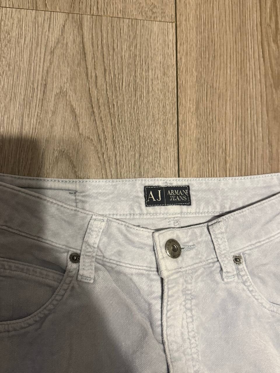 Armani armani jeans women size 27 womens blue metal logo Size 27" / US 4 / IT 40 - 3 Thumbnail