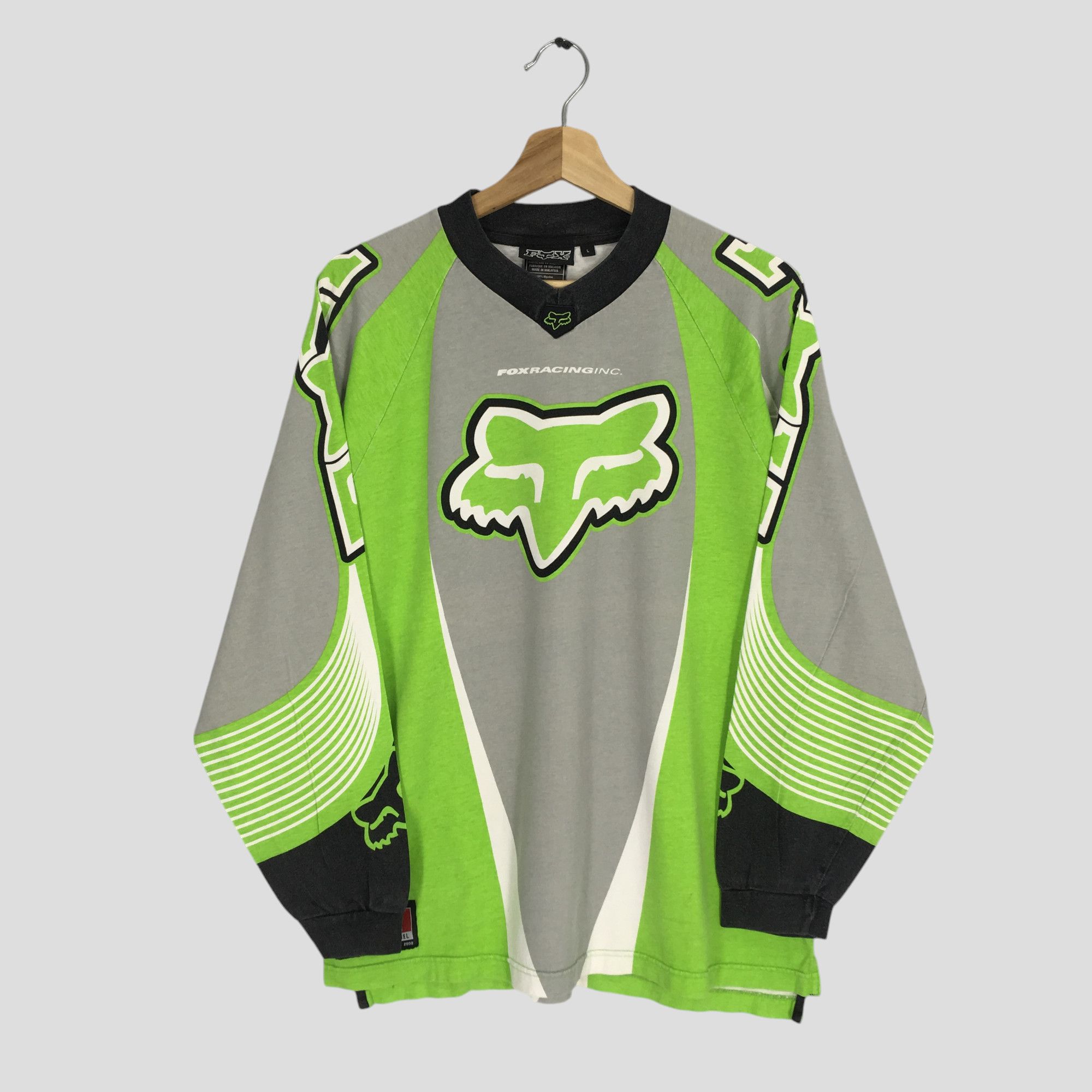 Vintage 90s Fox Racing Team Motocross Dirt Bike T Shirt