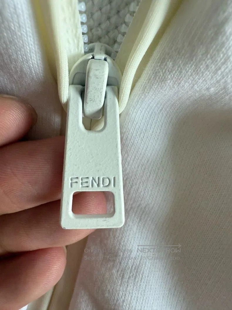 Fendi Fendi White Zip-Up Jacket. Size US S / EU 44-46 / 1 - 4 Thumbnail