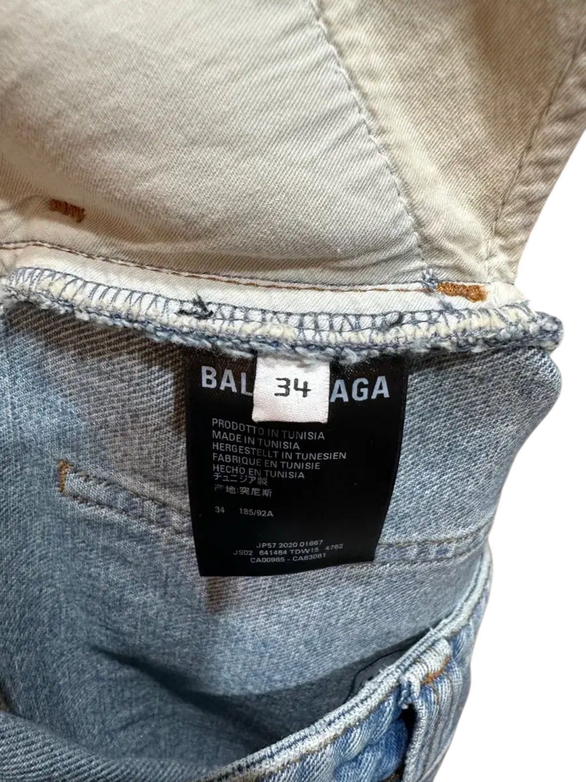 Balenciaga Balenciaga Skater Bermuda Denim Pants Size US 34 / EU 50 - 6 Thumbnail