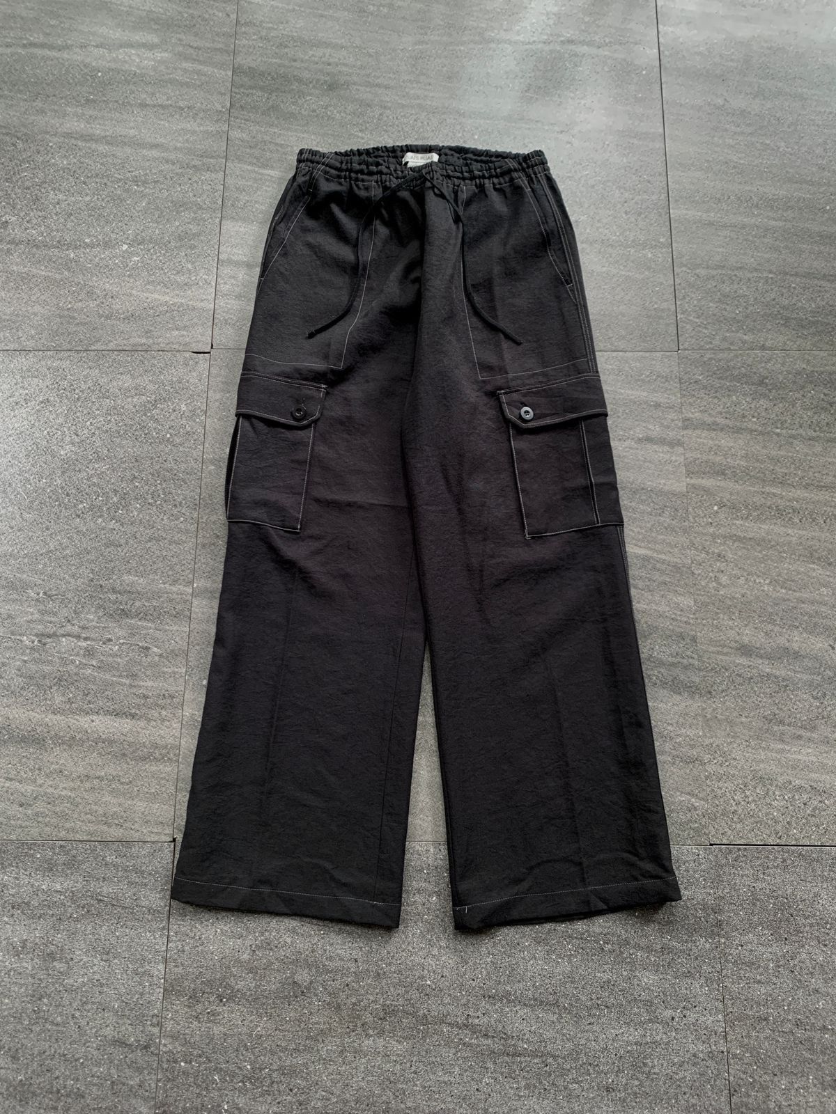 Pleats Please Issey Miyake FREE TAX! Contrast Stitching Relaxed Cargo Pants Size US 30 / EU 46 - 2 Thumbnail