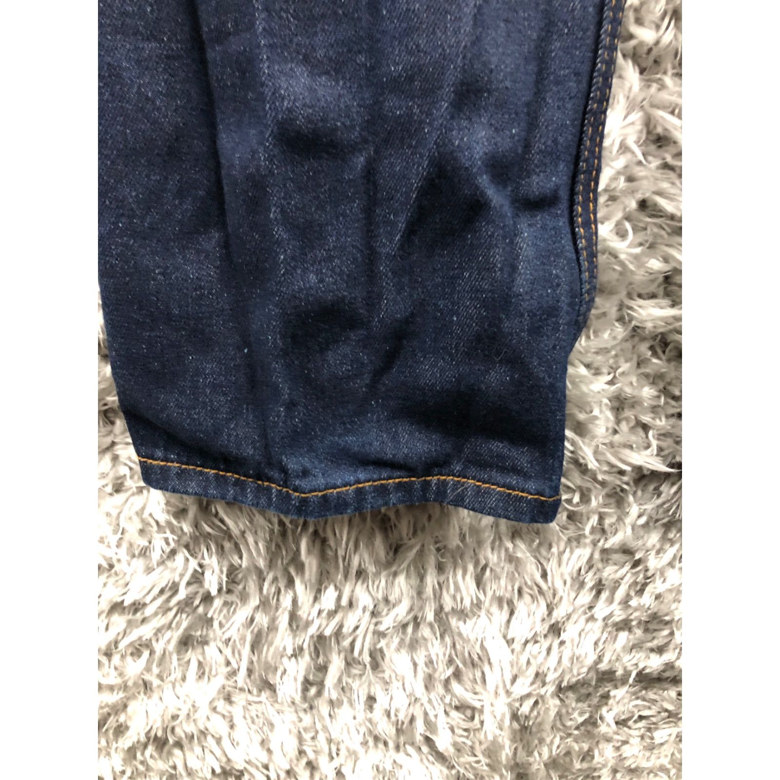 Denime Trust Jeans Mens Mid Rise Straight Leg Dark Wash Blue Denim Jeans 36x32 Regular Belt Loops 5-Pocket Size US 36 / EU 52 - 7 Thumbnail