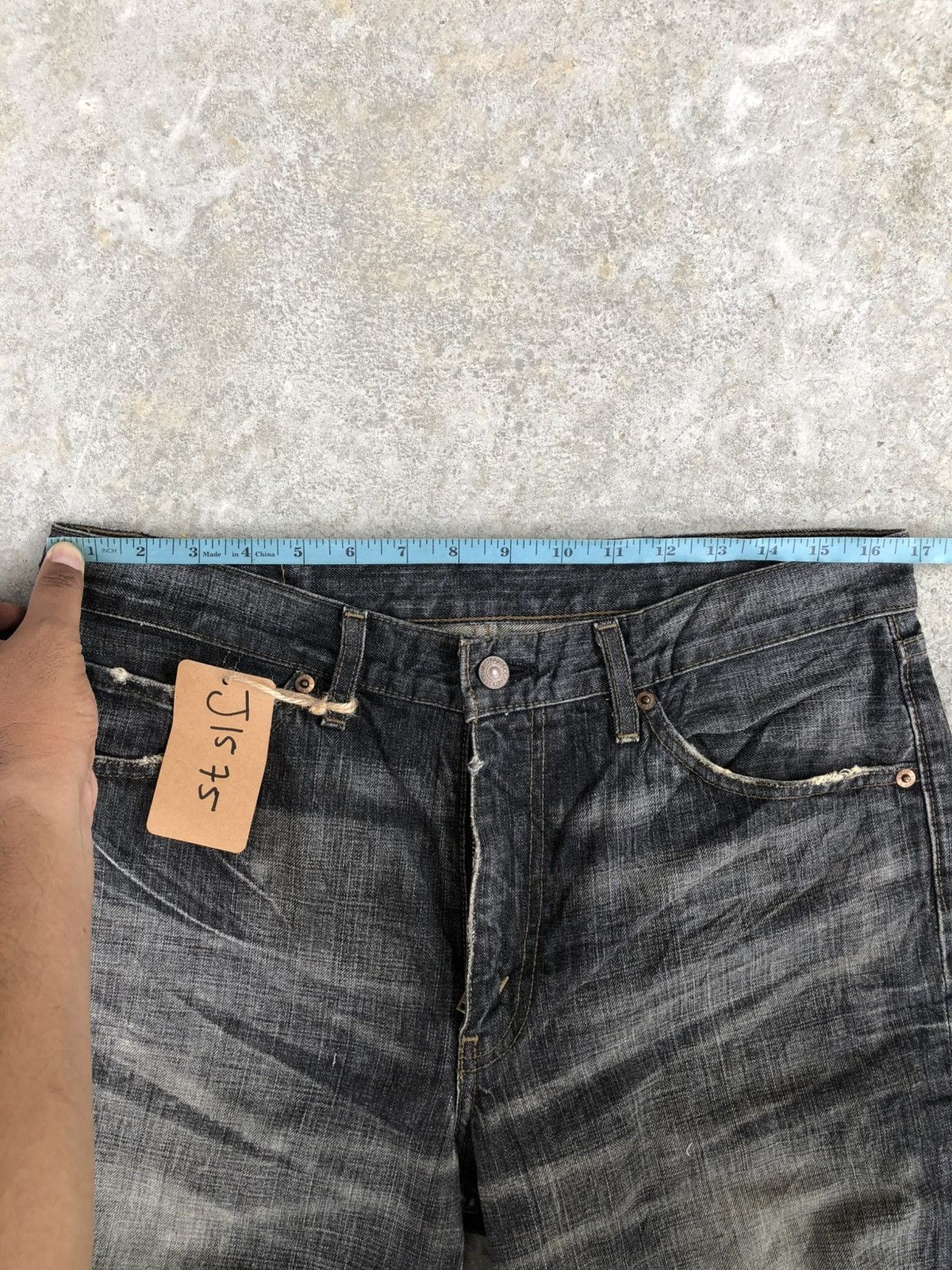 If Six Was Nine Y2k Levi’s 517 Flared Jeans Distressed Denim Size US 33 - 21 Thumbnail