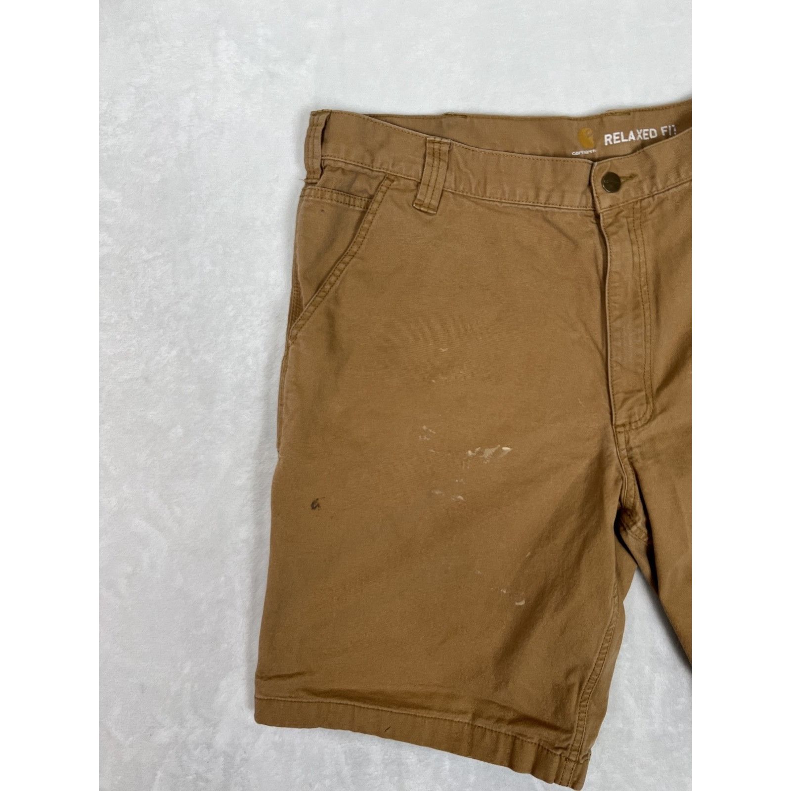 Carhartt Carhartt Shorts Size 40 Relaxed Fit Tan Brown Canvas Work We Size US 34 / EU 50 - 2 Thumbnail